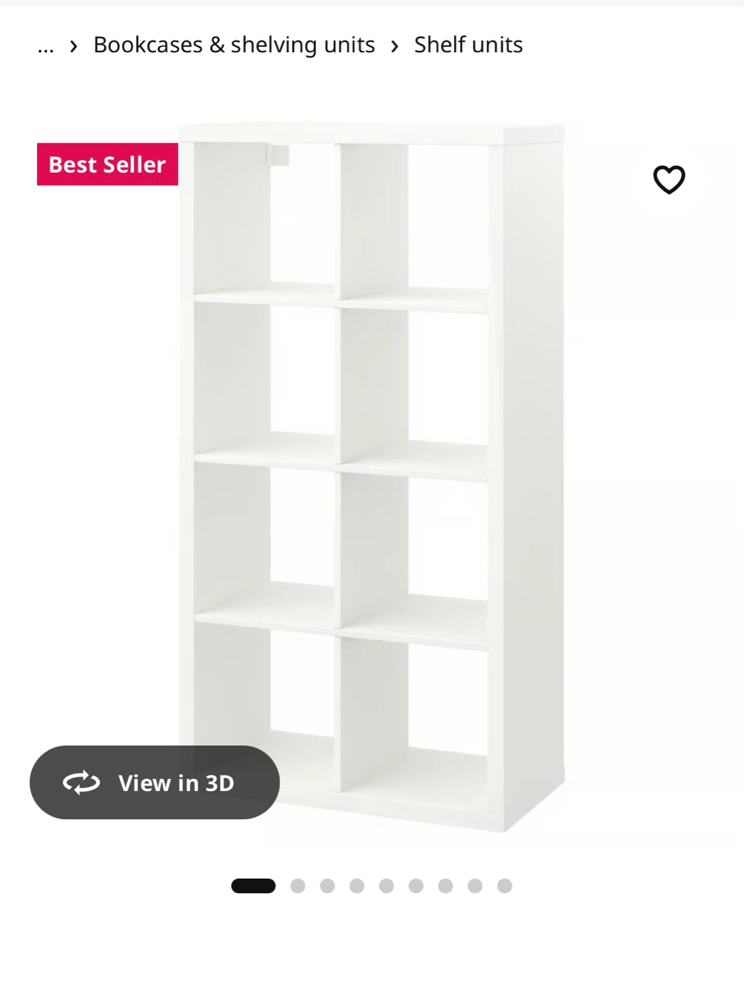IKEA KALLAX White Shelving Unit