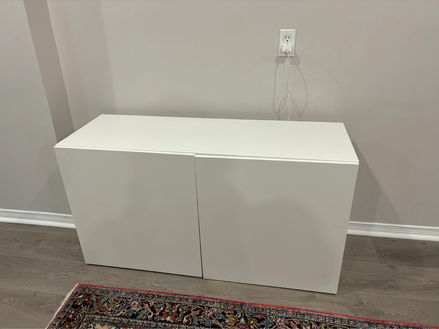 IKEA White Storage Cabinet with Doors