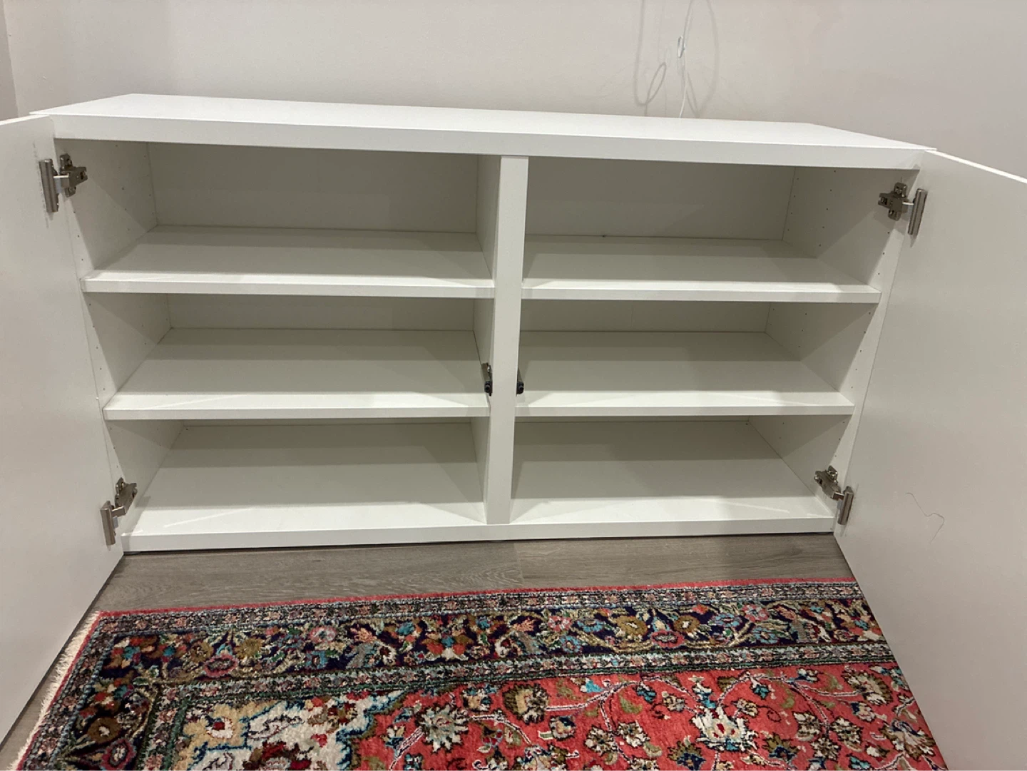 IKEA White Storage Cabinet with Doors - photo 3