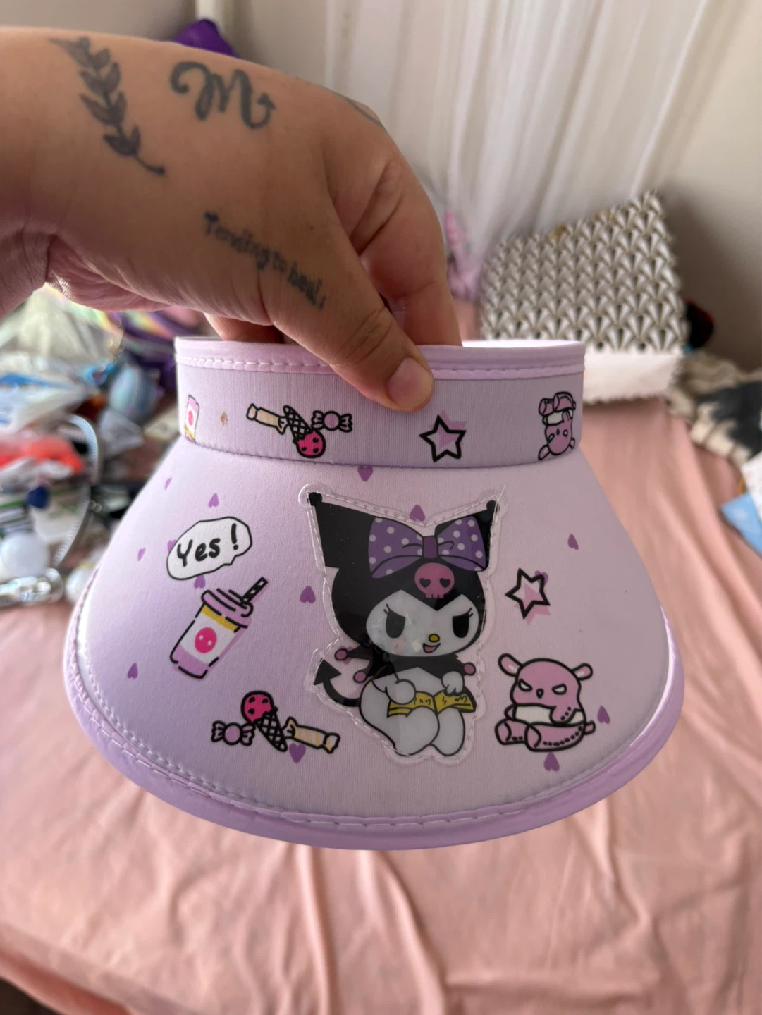 Kuromi Visor Hat