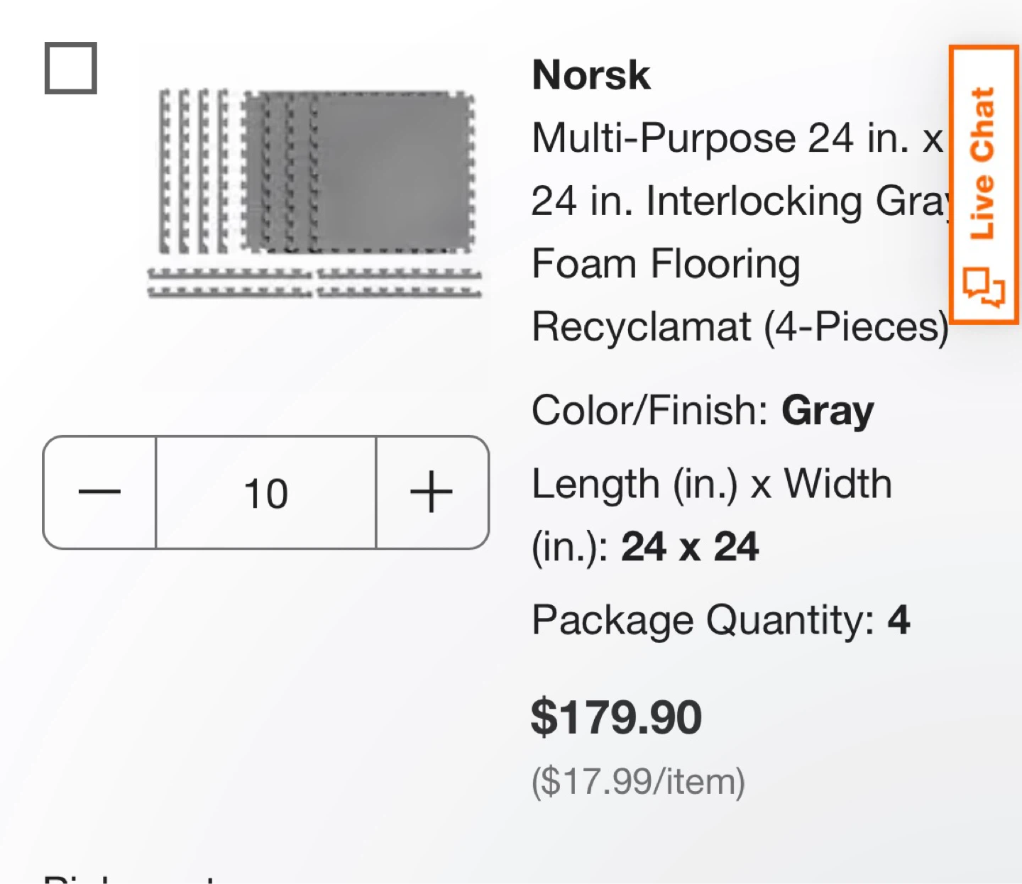 Norsk Multi-Purpose Interlocking Foam Flooring - Gray