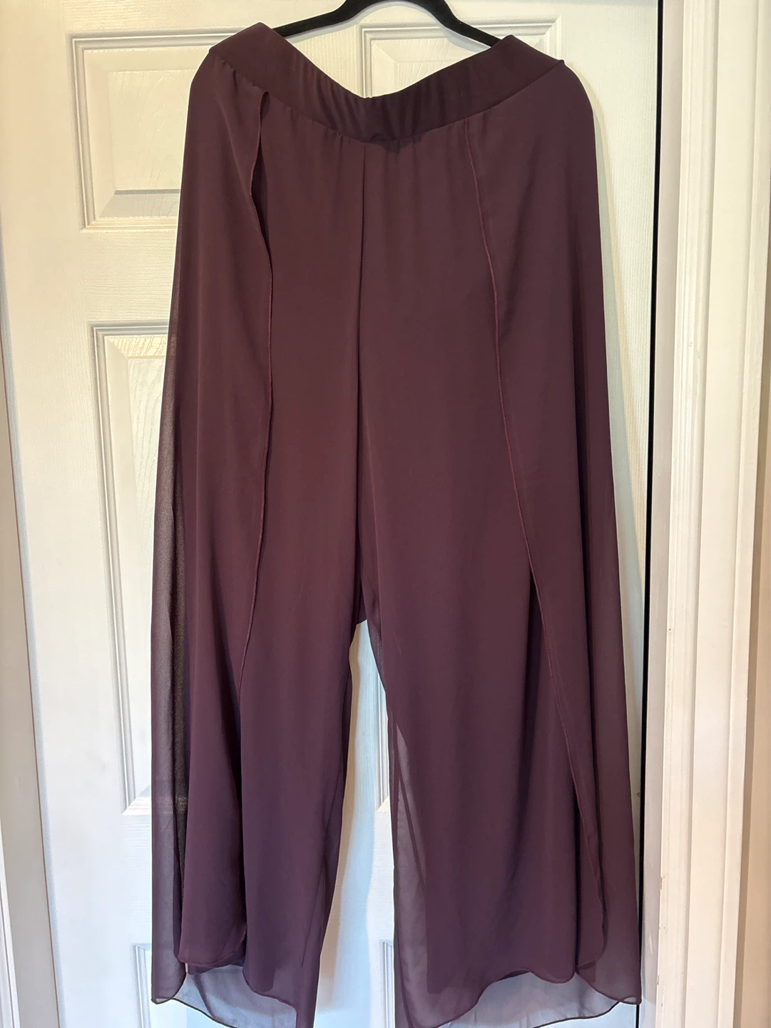 Brand New Laura Plus Women's Purple Wide Leg Pants Size 24 - photo 4