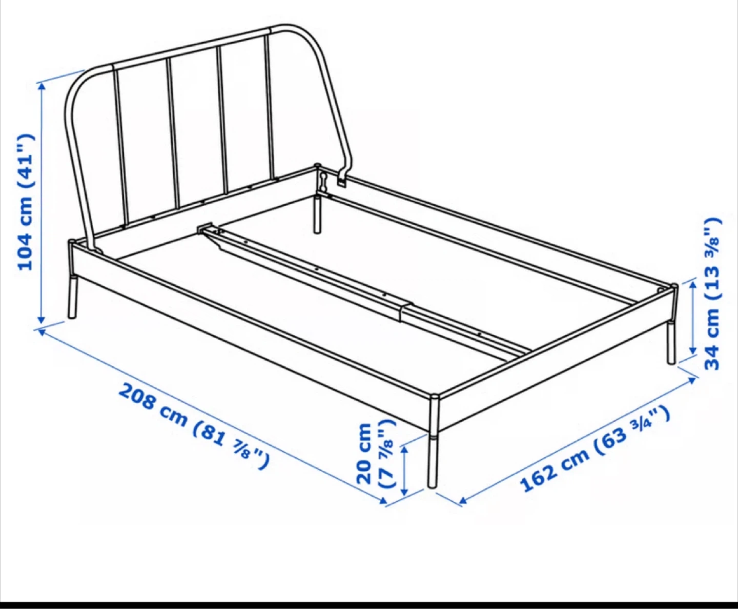 IKEA KOPARDAL Bed Frame (Gray) with Luroy Slats - photo 4