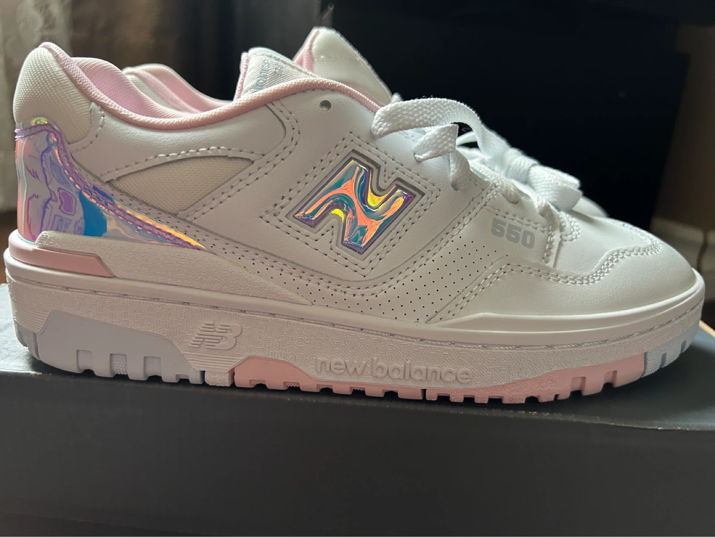 New Balance 550 Kids White Pink  Sneakers