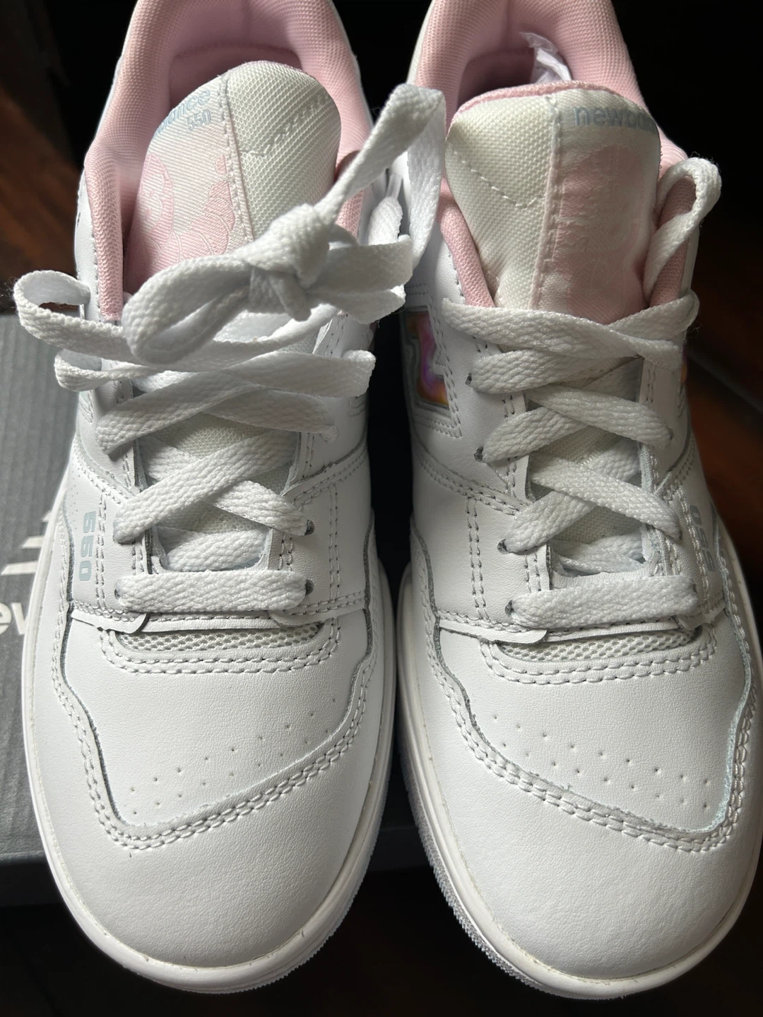 New Balance 550 Kids White Pink  Sneakers - photo 3