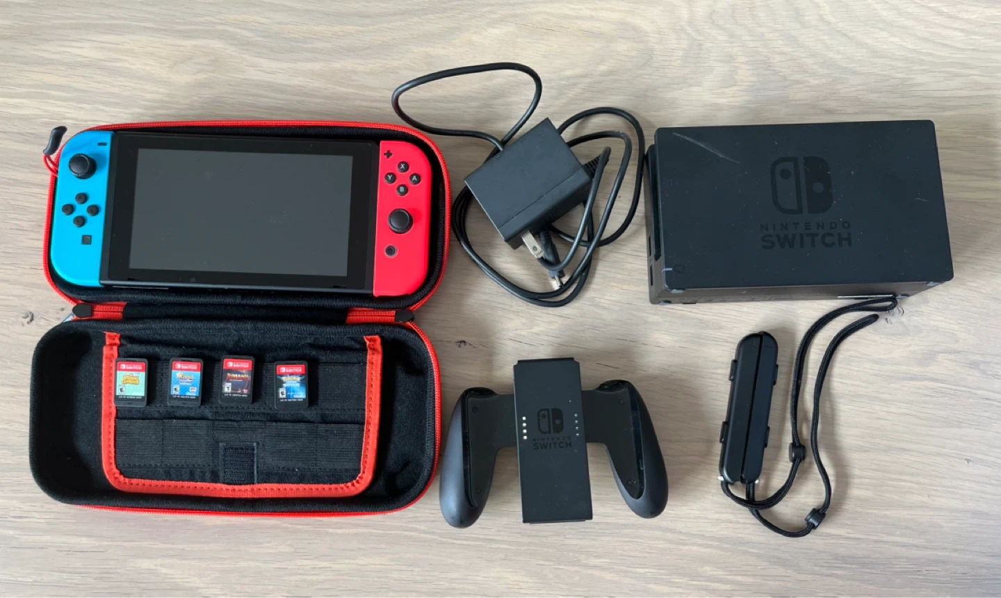 Nintendo Switch Console with Games and Accessories - photo 2