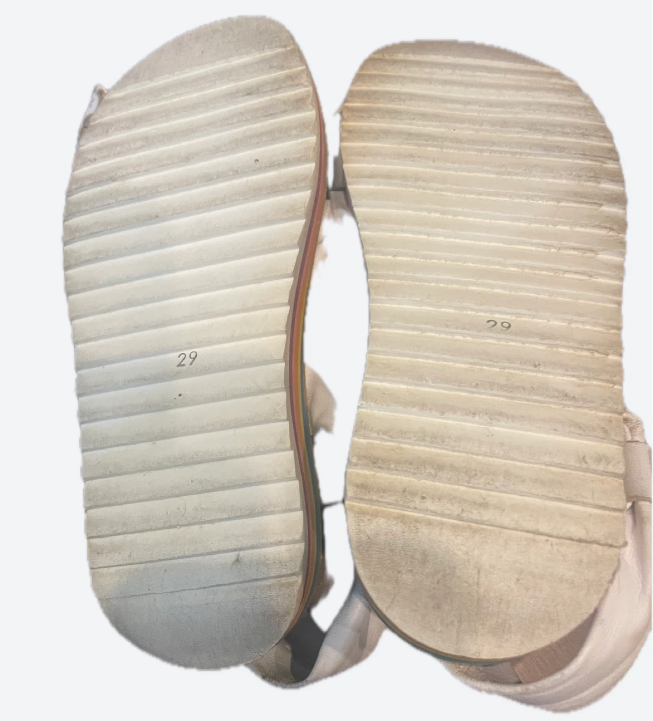 Maison Mangostan White Leather Bow Sandals Size 29 - photo 3
