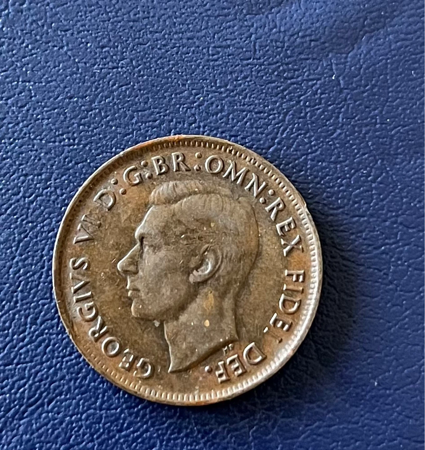 1949 Australia Half Penny Coin - photo 2