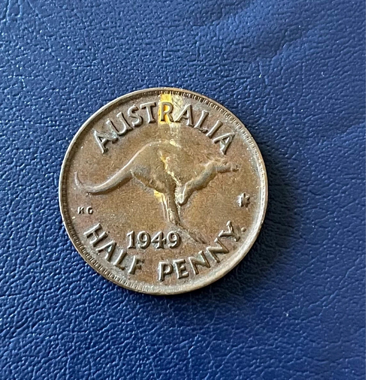 1949 Australia Half Penny Coin