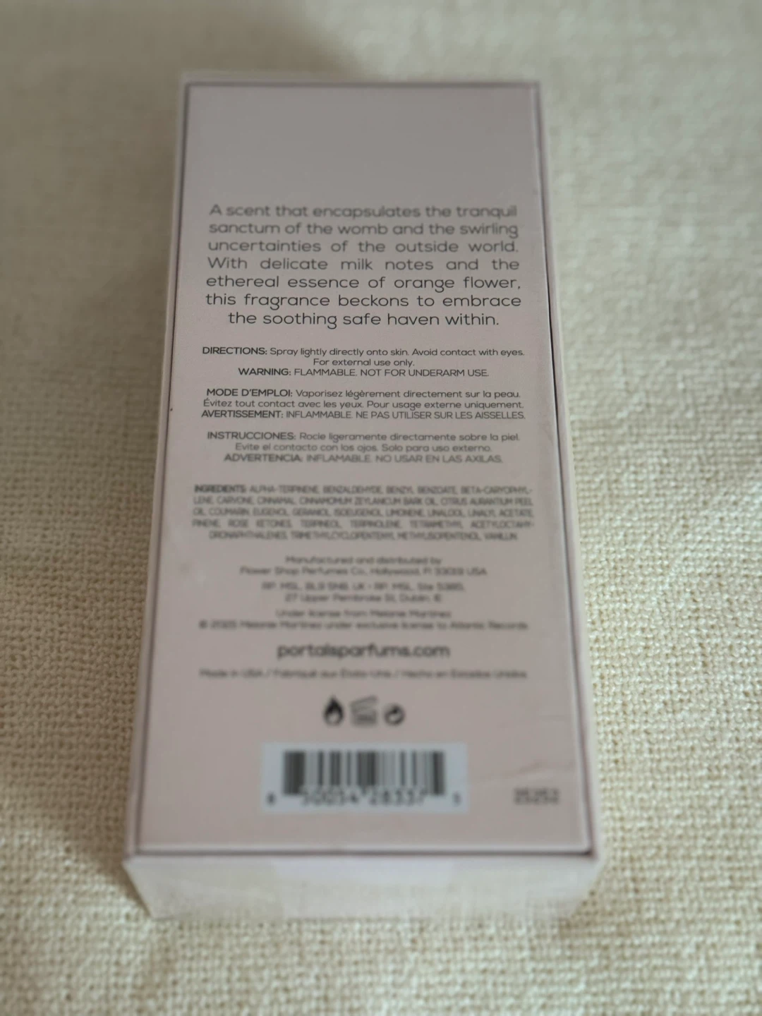 Portals Body Spray Womb - Orange Flower & Milky Notes - 180ml - photo 3