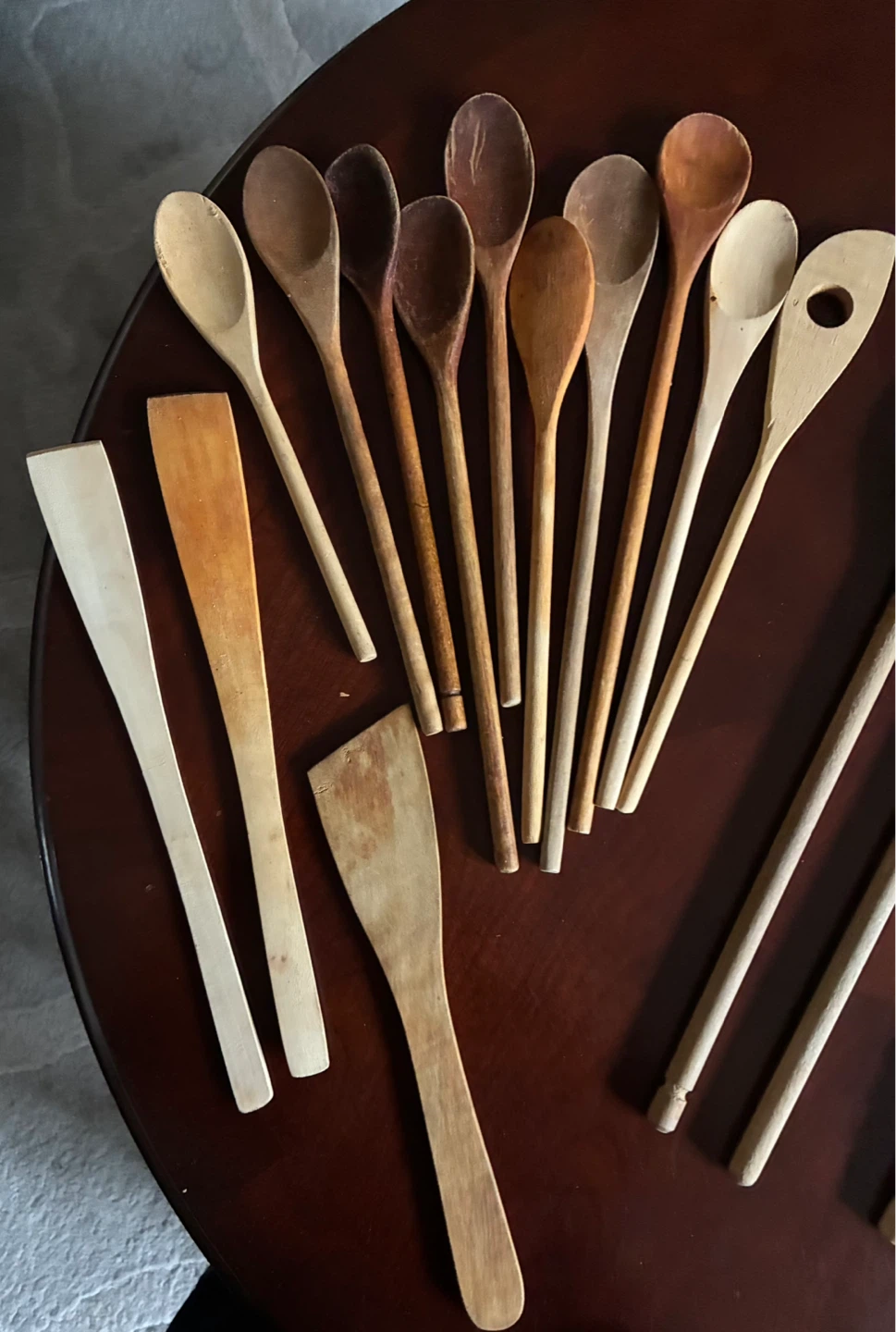 $1.50 each wooden spoons baking cooking kitchen utensils new - photo 2