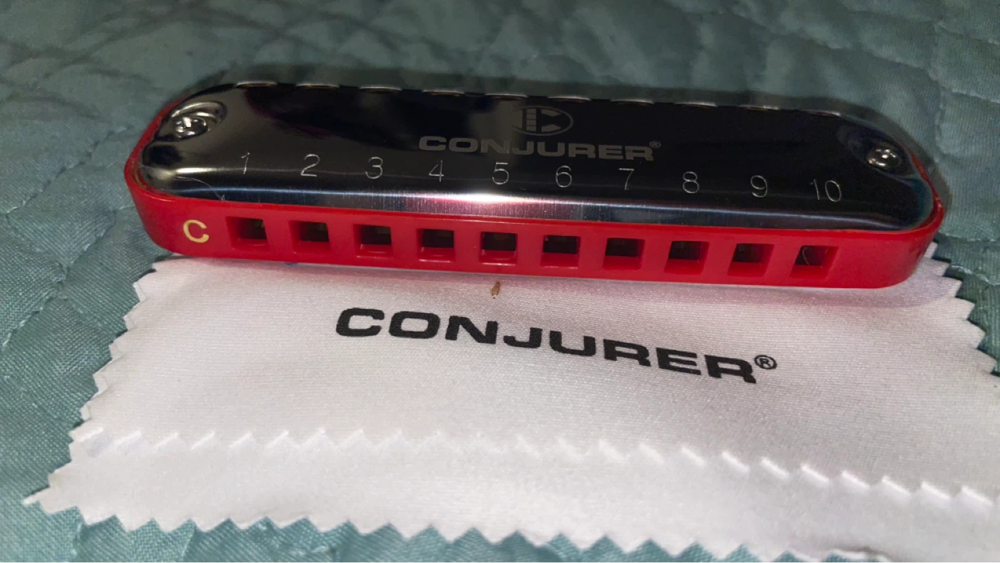 Conjurer Blues Harmonica Set with Tambourine - photo 4