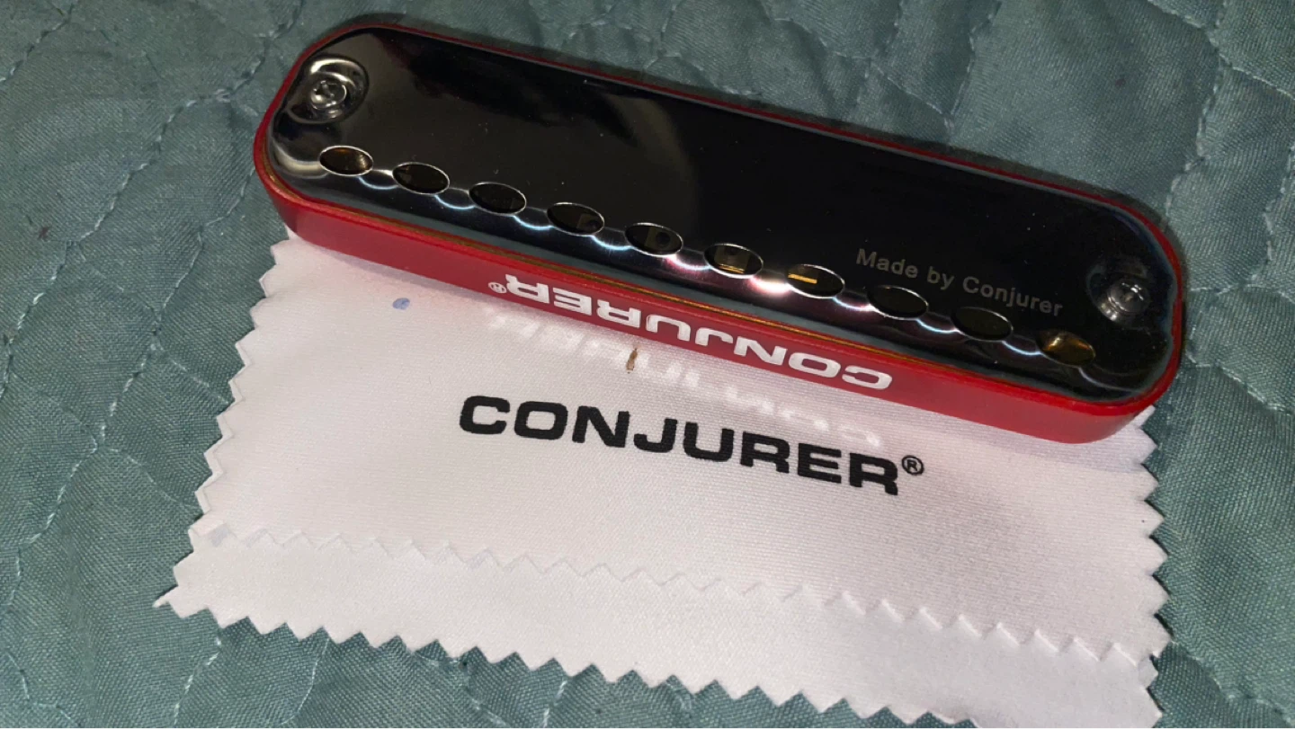 Conjurer Blues Harmonica Set with Tambourine - photo 3