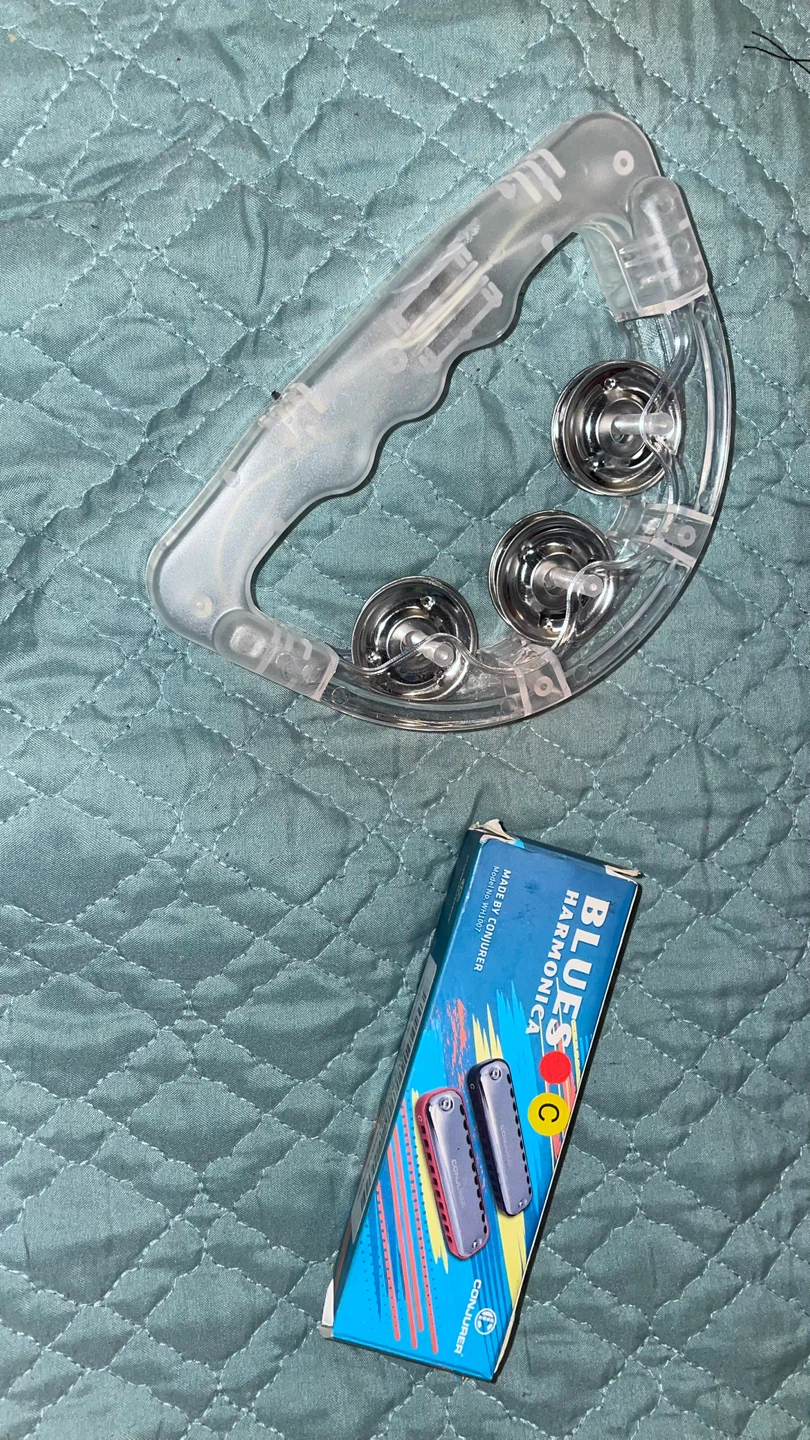 Conjurer Blues Harmonica Set with Tambourine