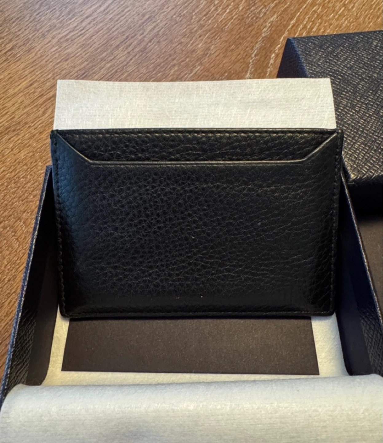 PRADA Vitello Grain Card Holder - Black - photo 3