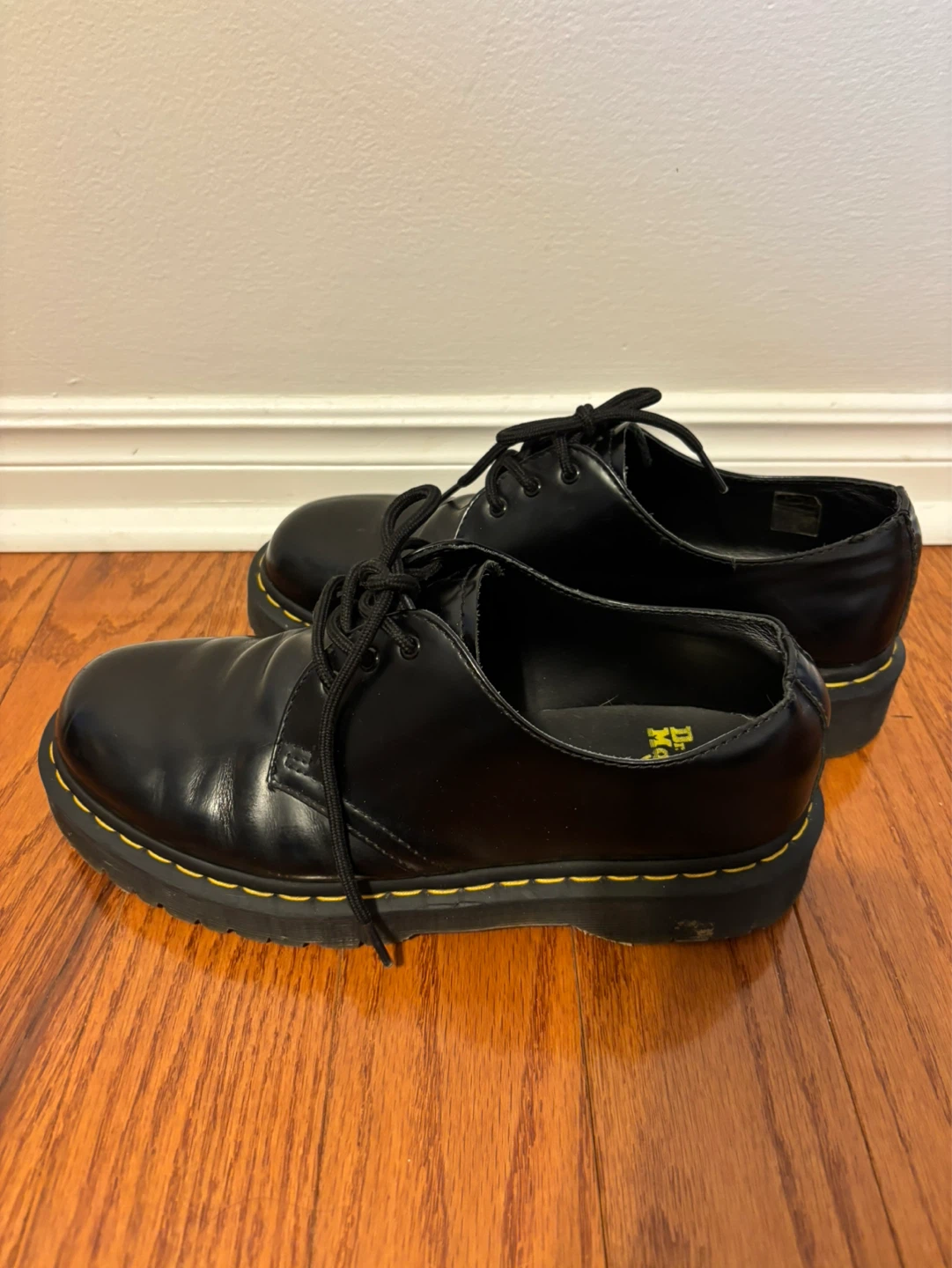 Dr. Martens 1461 Black Patent Leather Shoes - Size US Men 9 - photo 2