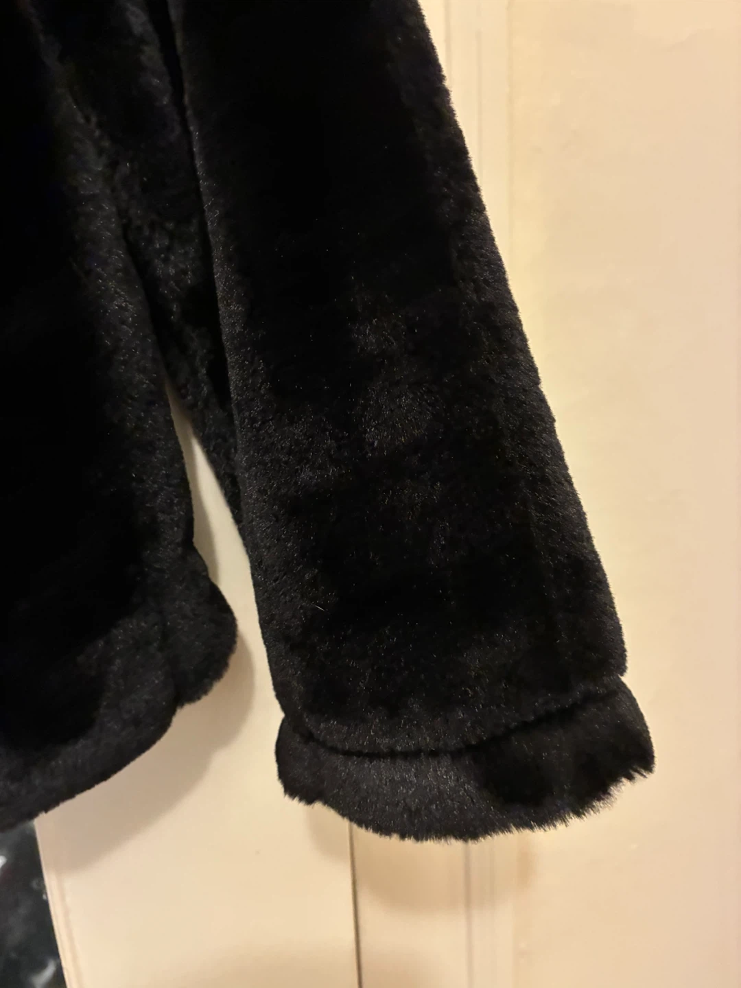 Nina Leonard Black Faux Fur Jacket Size S - photo 3