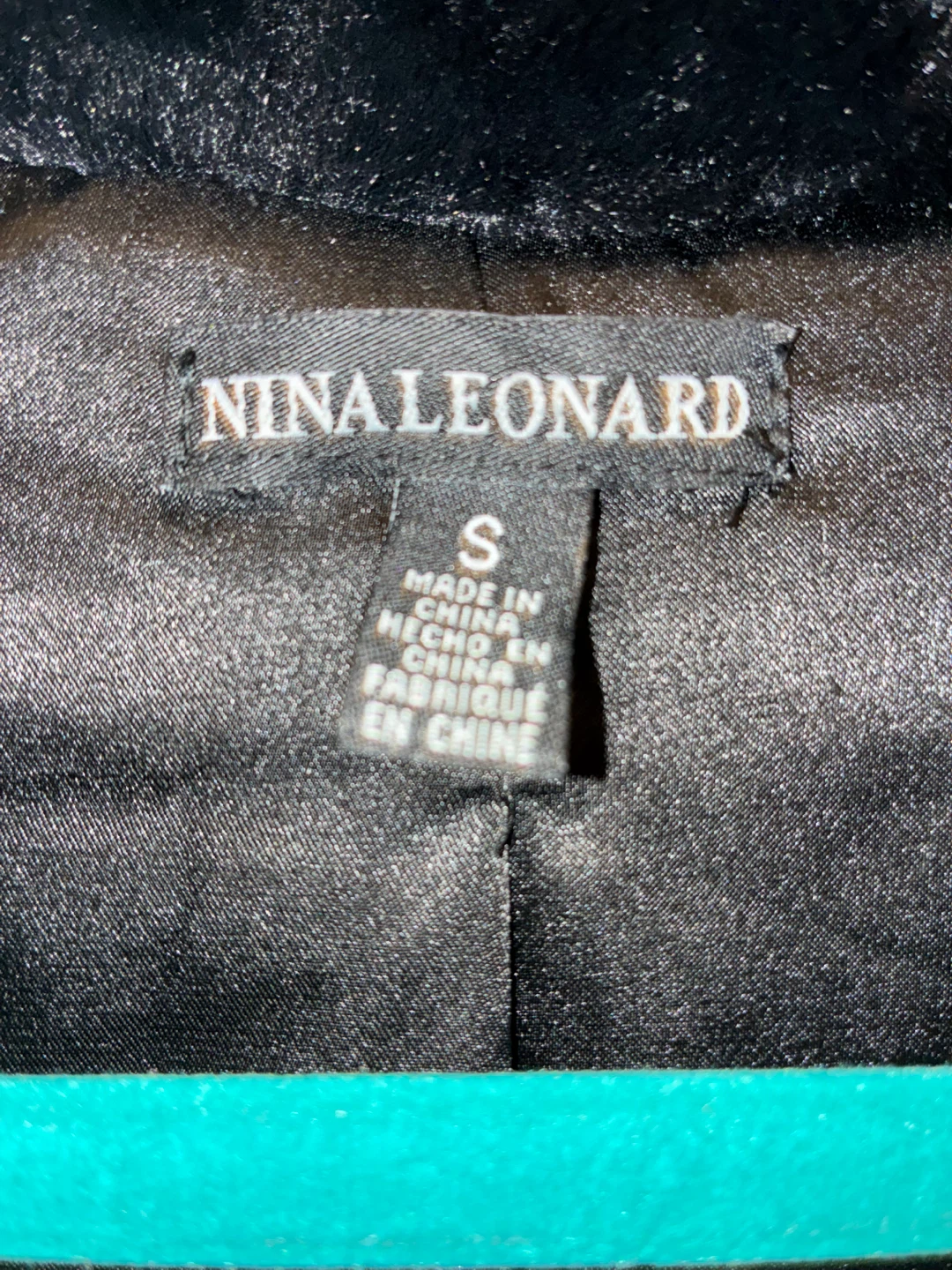 Nina Leonard Black Faux Fur Jacket Size S - photo 5