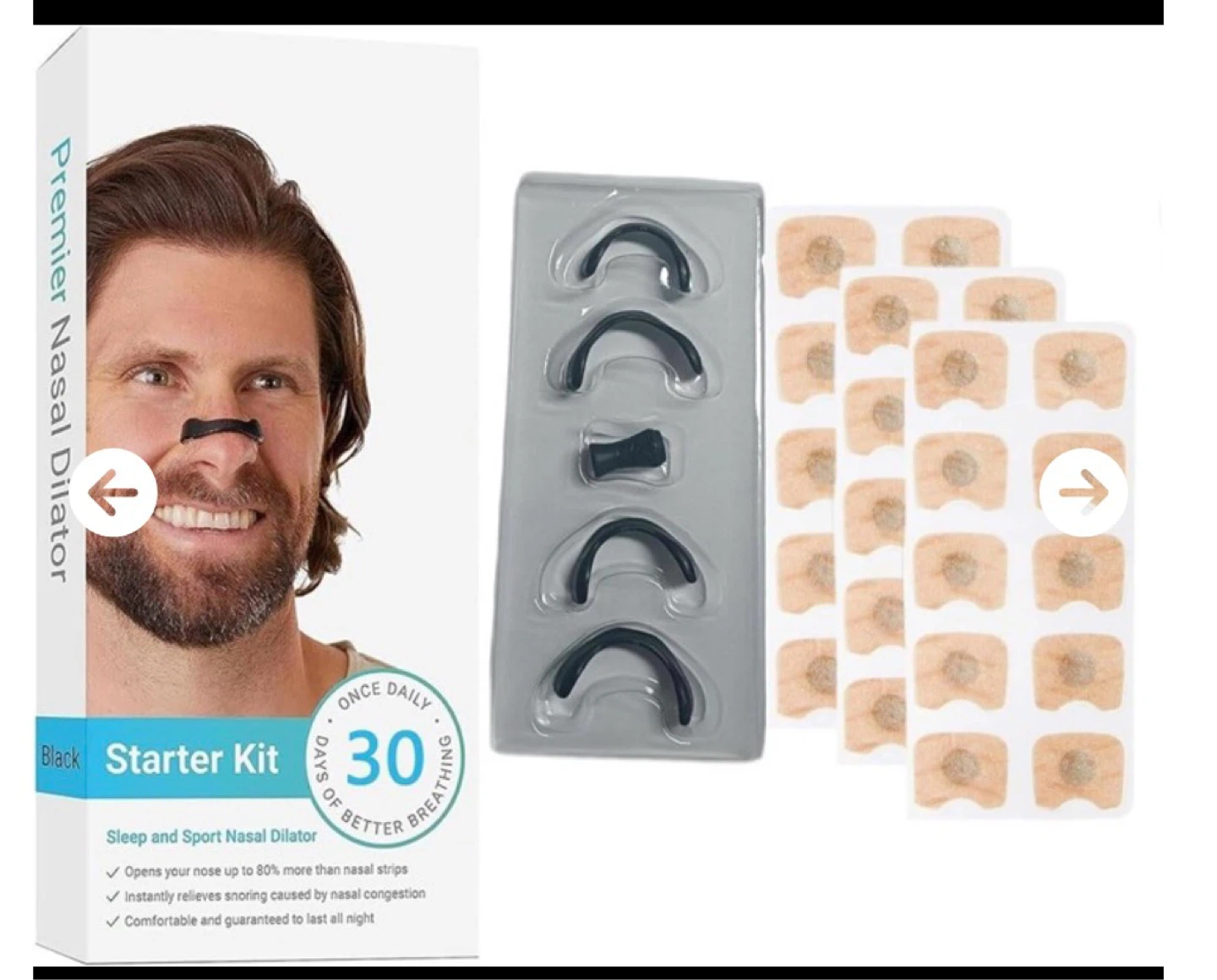 Premier Nasal Dilator Starter Kit - Black