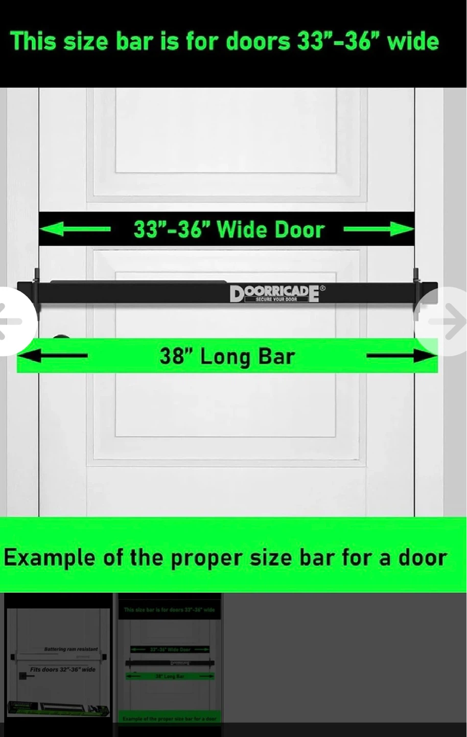 Door Security Bar - Doorricade - 34 - photo 3