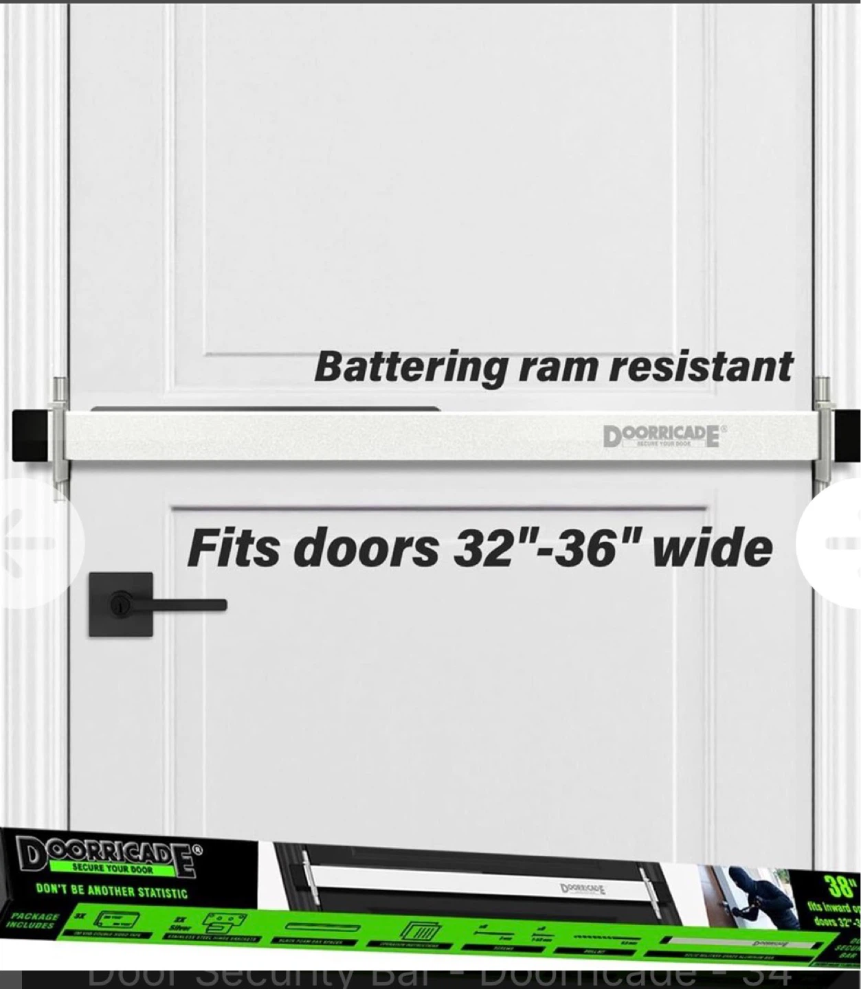 Door Security Bar - Doorricade - 34
