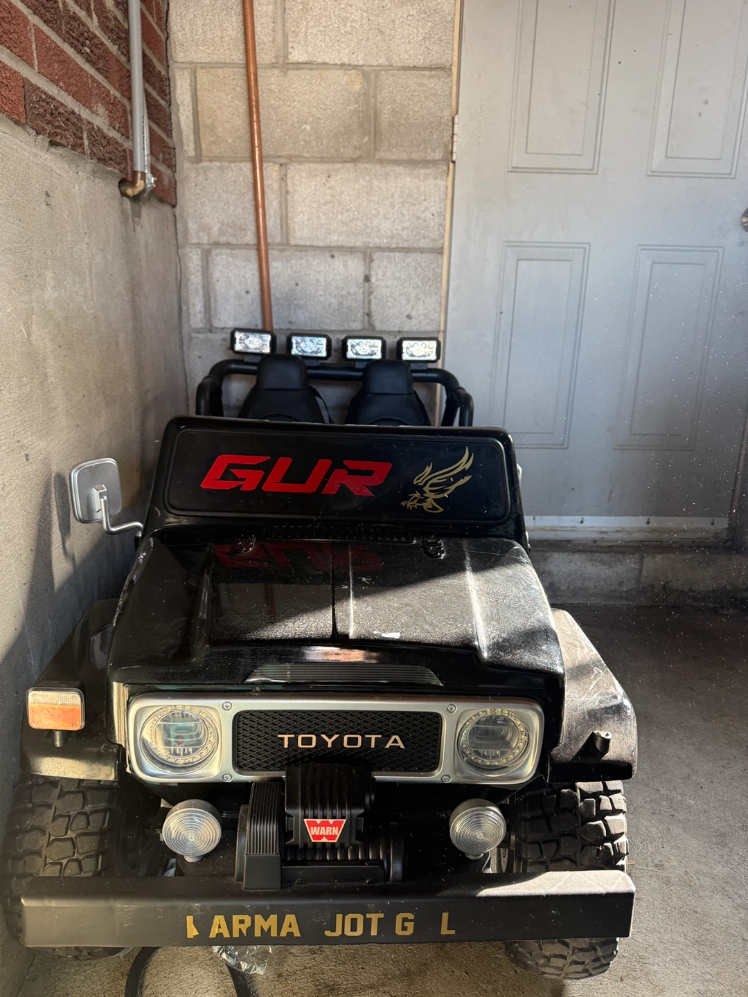 Black Toyota Ride-On Car