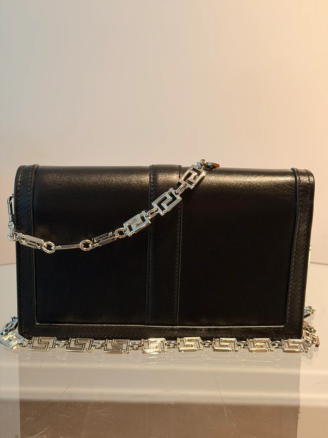 Versace Black Leather Chain Bag - photo 2