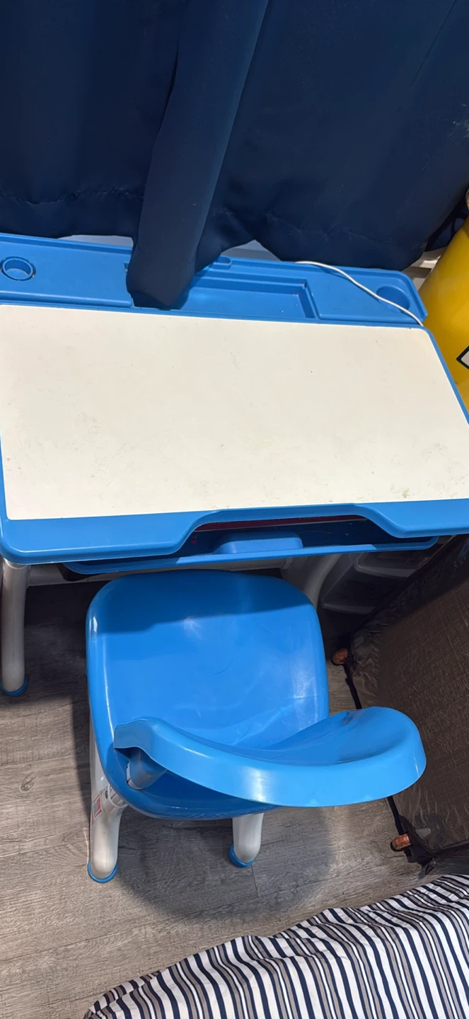 Blue Kids Chair and Desk Set