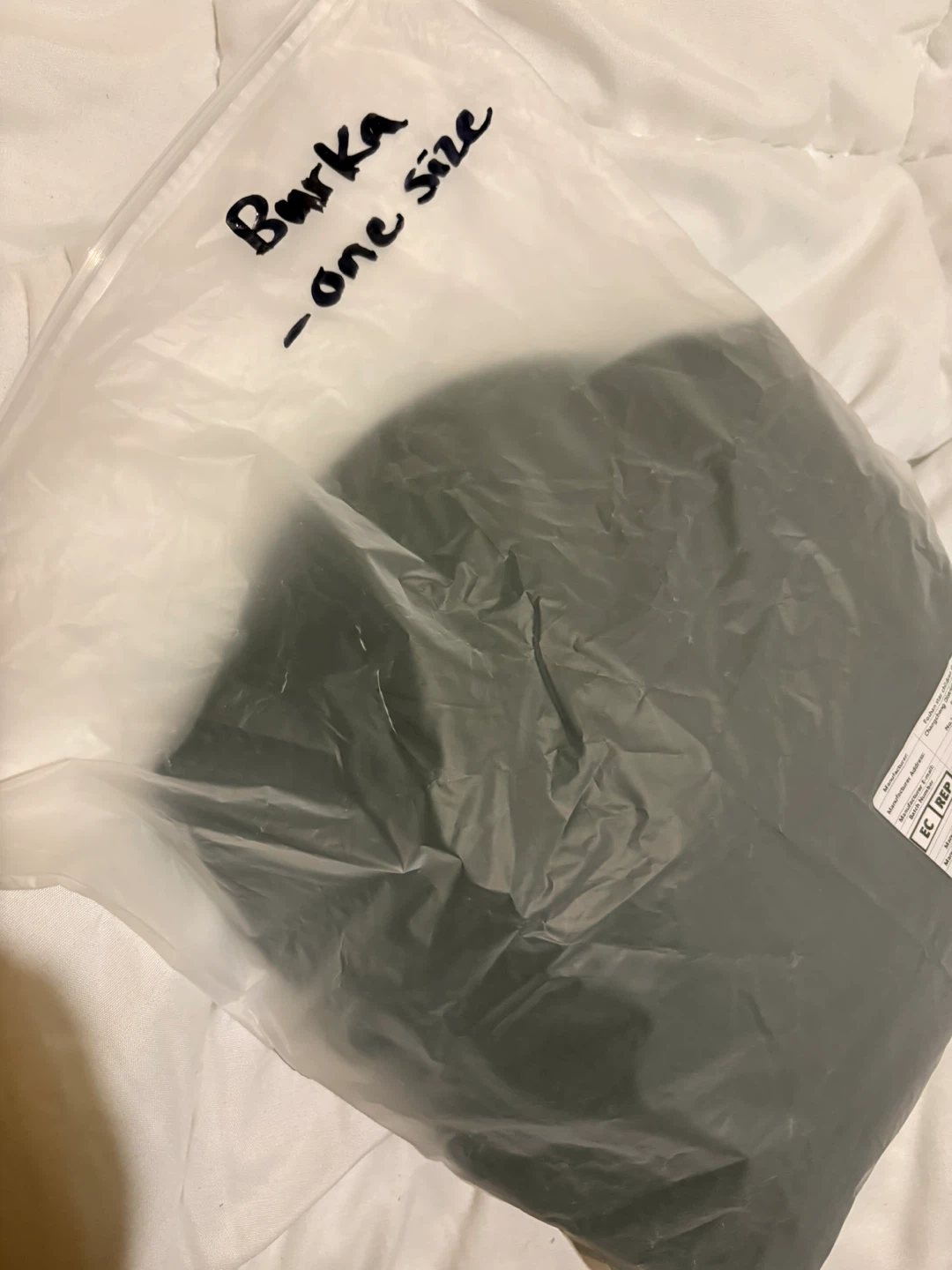Black Burka One Size - photo 4