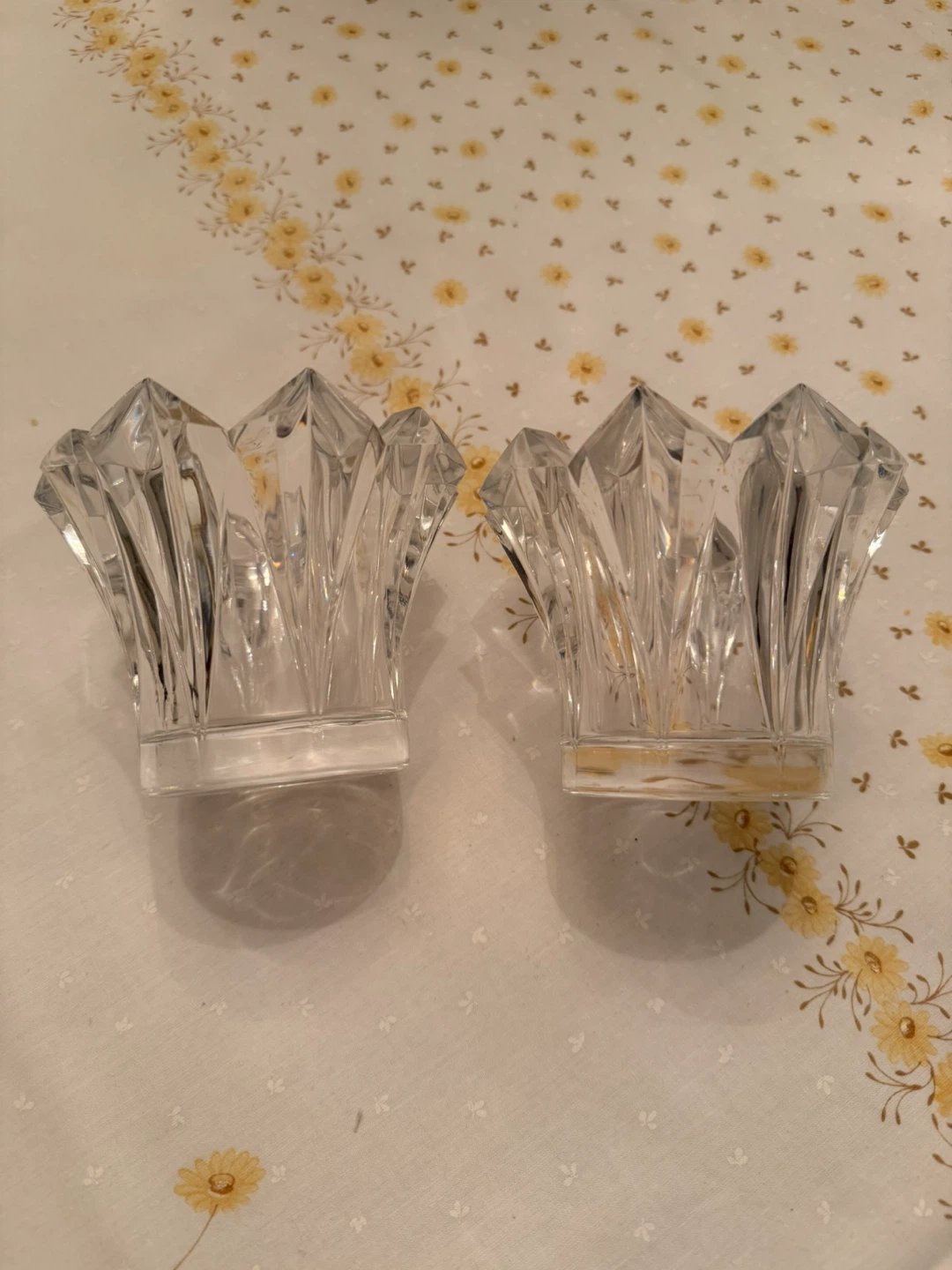 Set of 2 Mikasa Crystal Candle Holders - photo 2