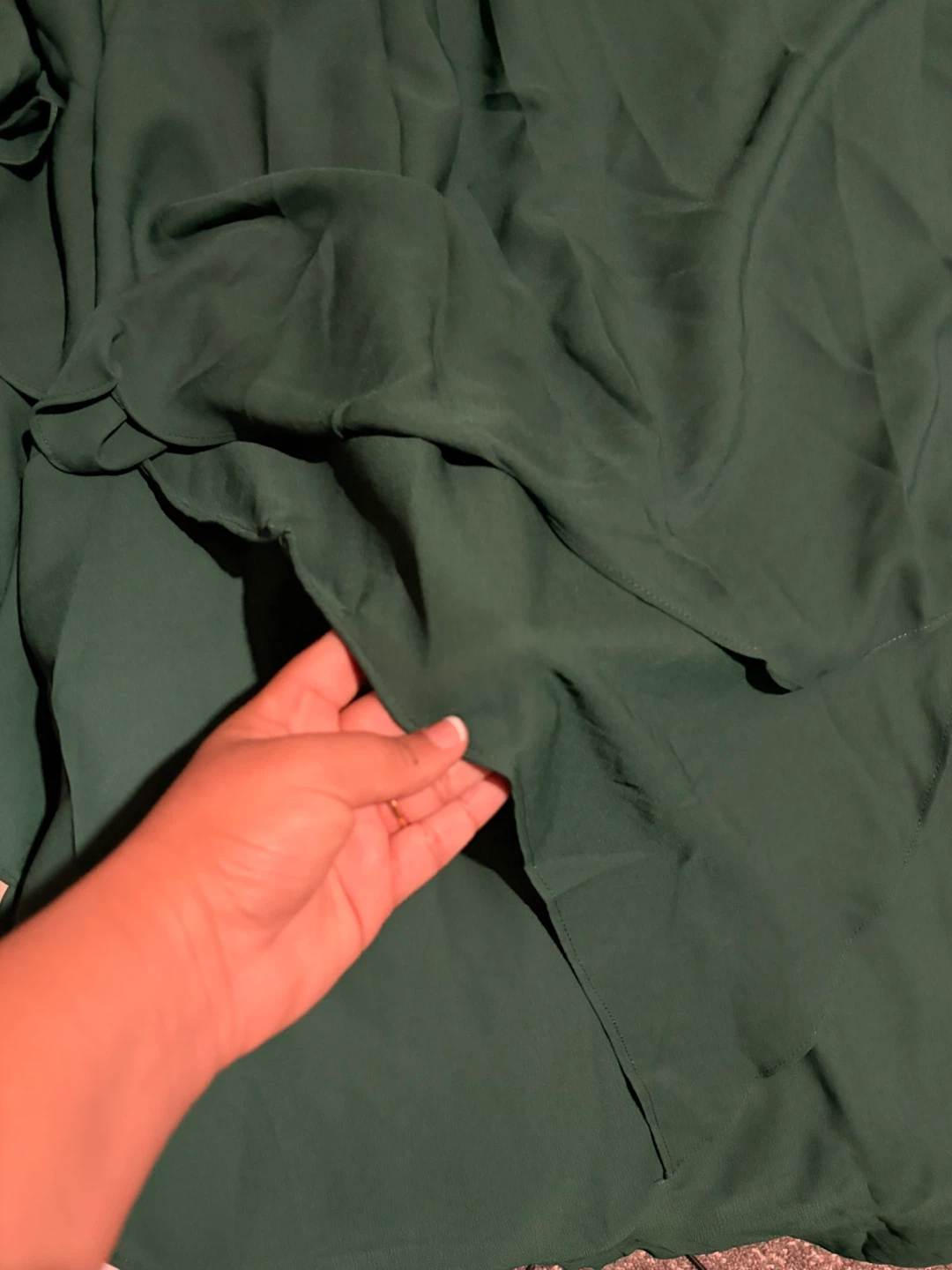 Dark Green Flowy Khimar - photo 4