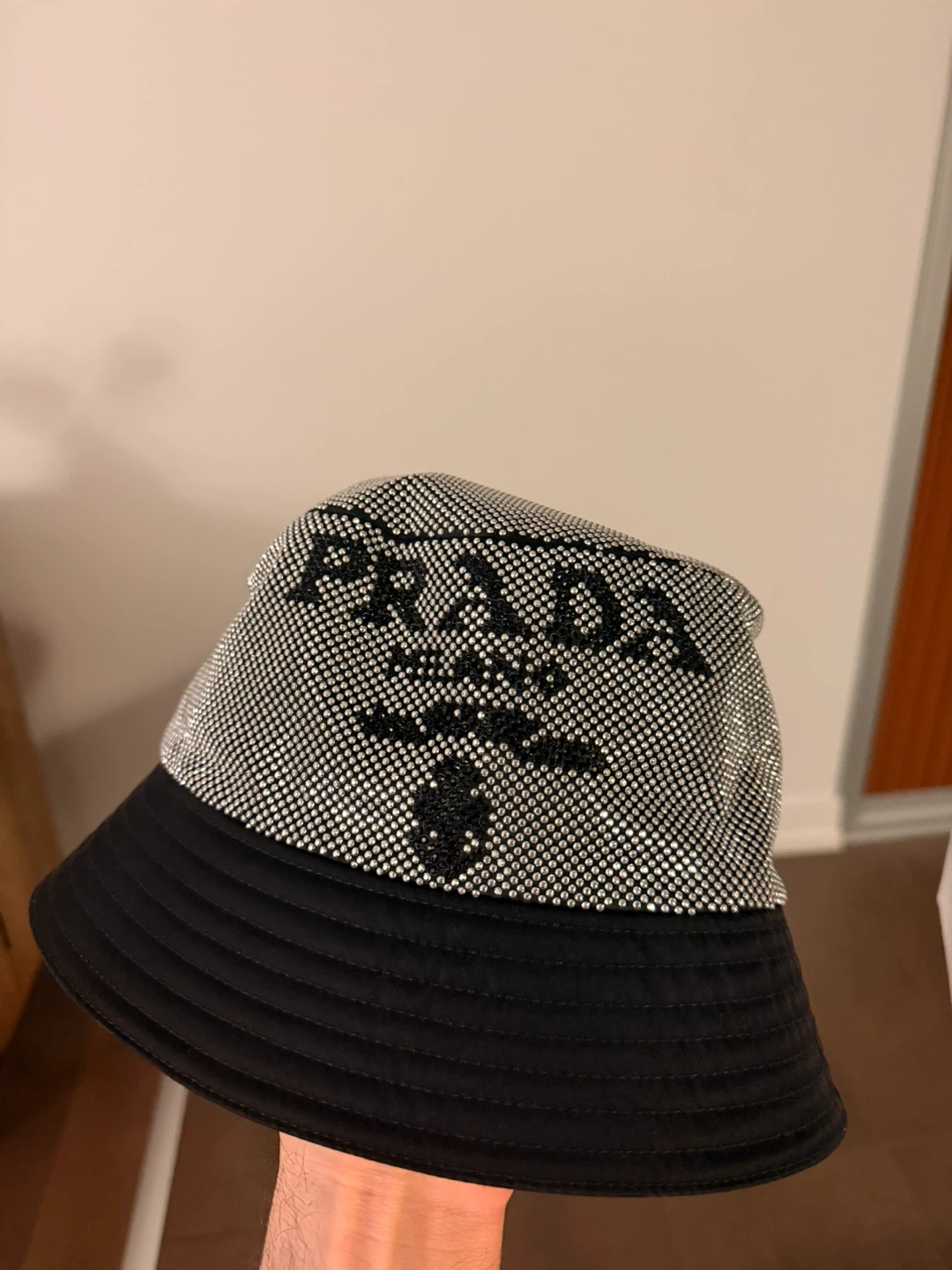 Prada Embellished Bucket Hat