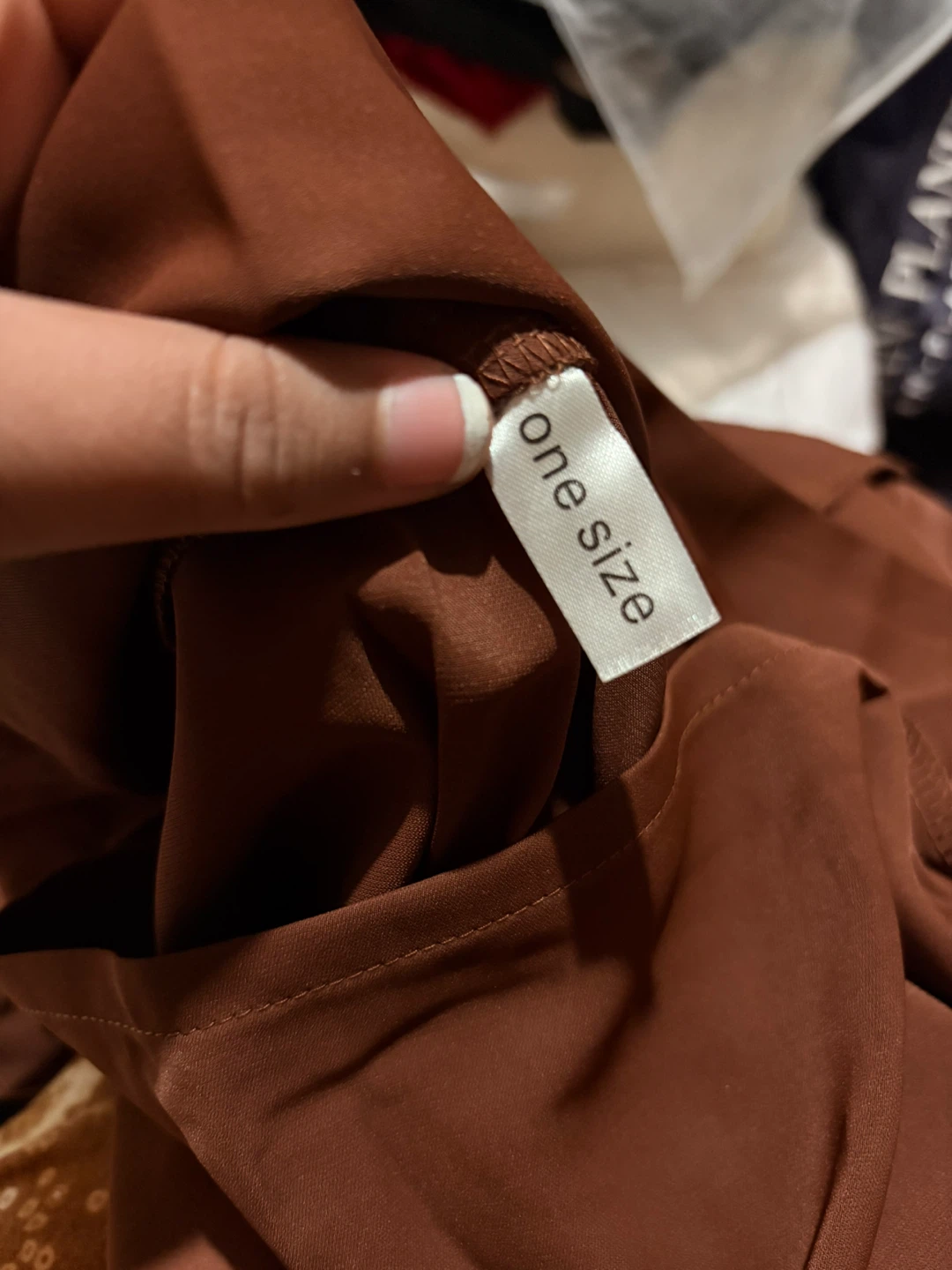 Brown One Size Jilbab set - photo 2