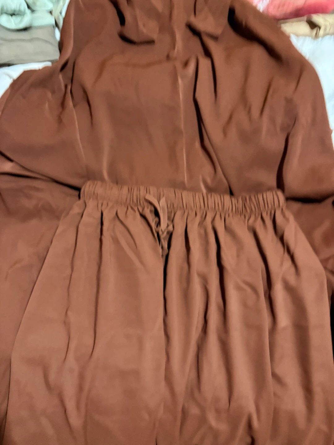 Brown One Size Jilbab set - photo 3