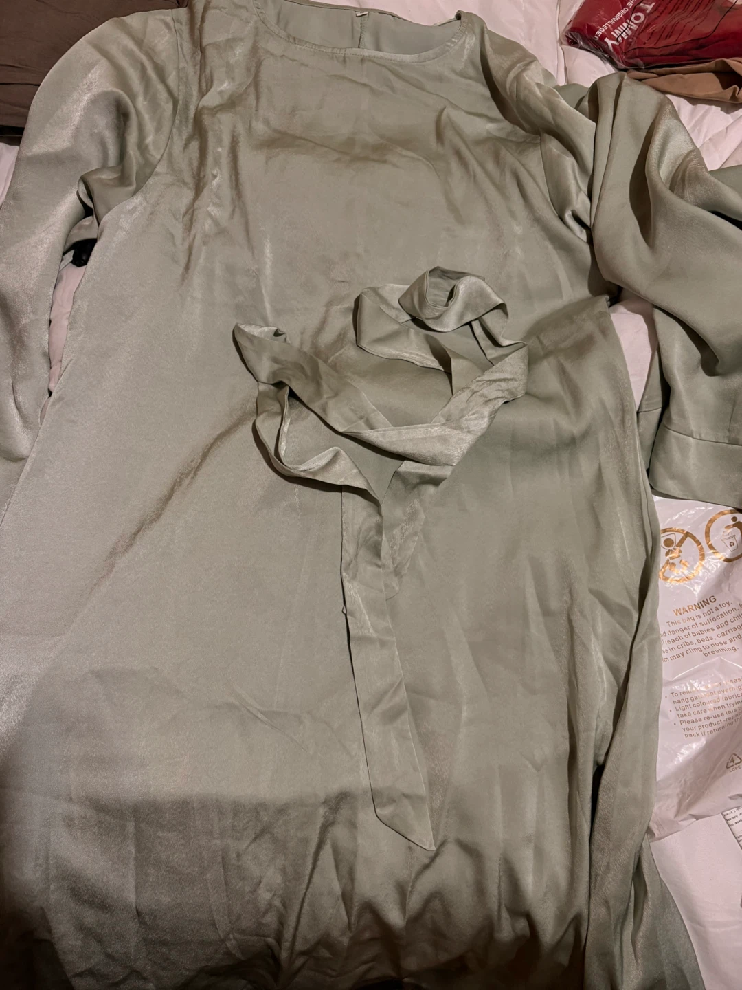 Abaya - Pistachio Green - Size M - photo 4