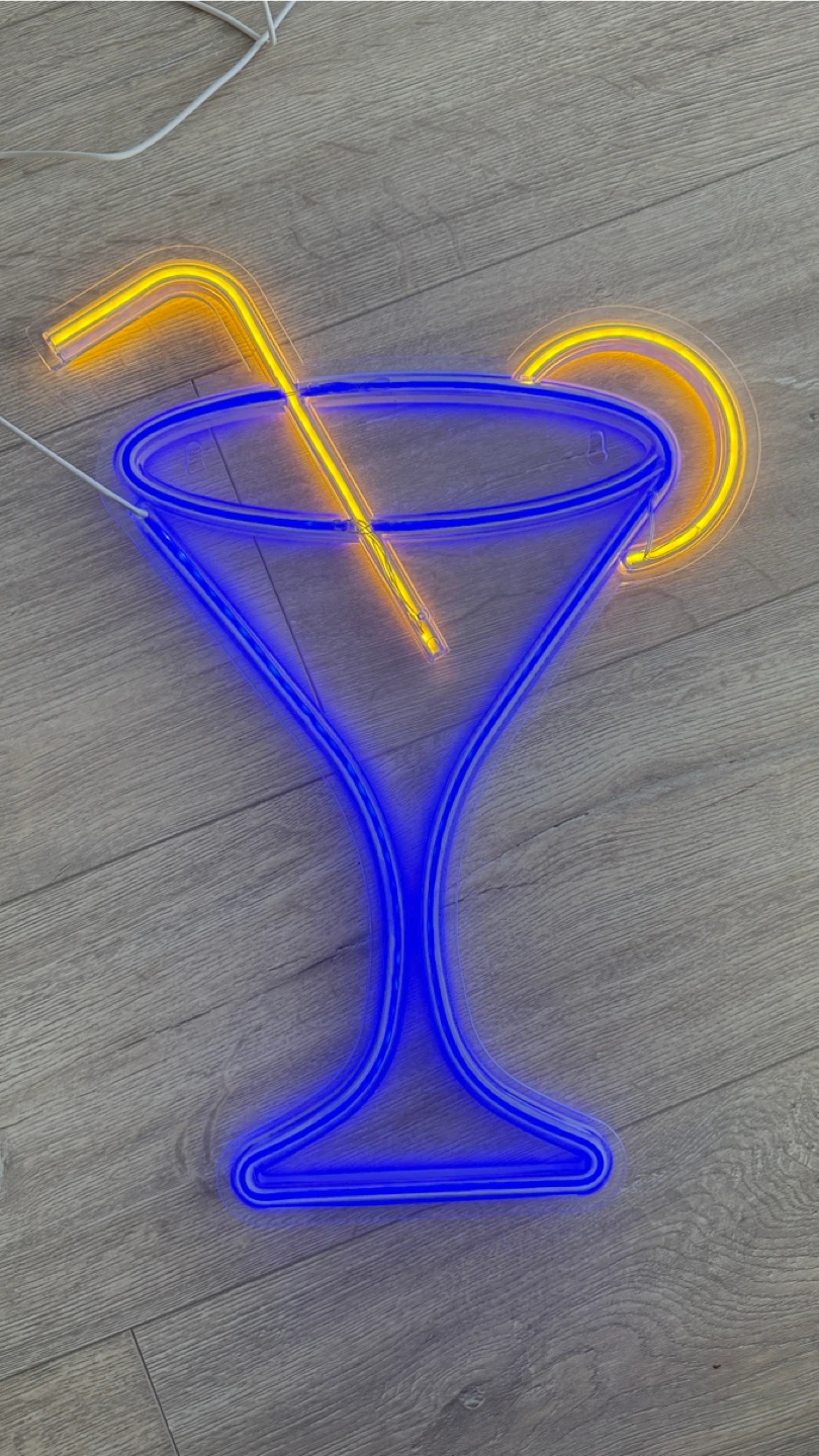 Cocktail Drink - Neon Light - Bar Sign