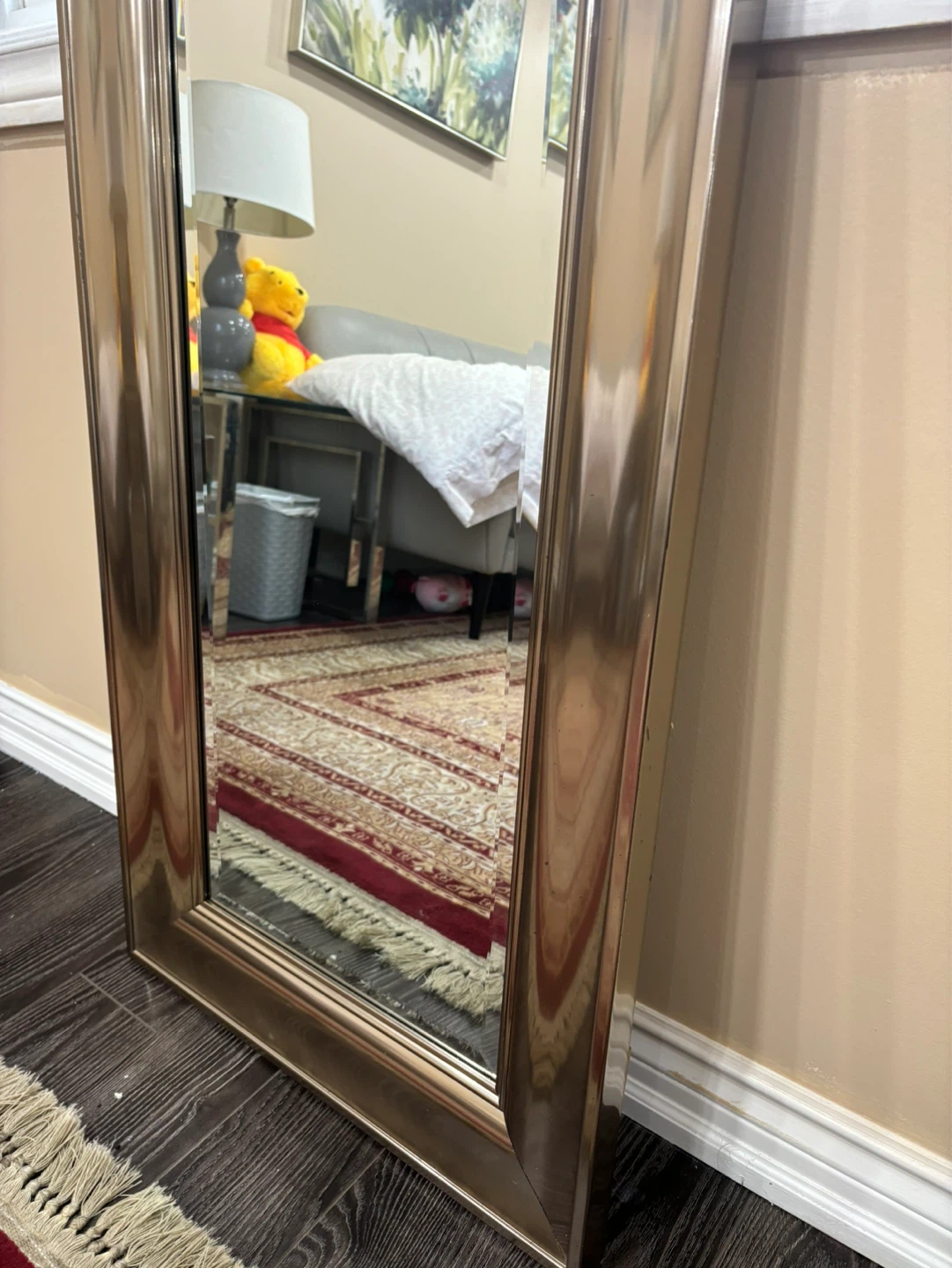 Rectangular Gold Framed Mirror - photo 4