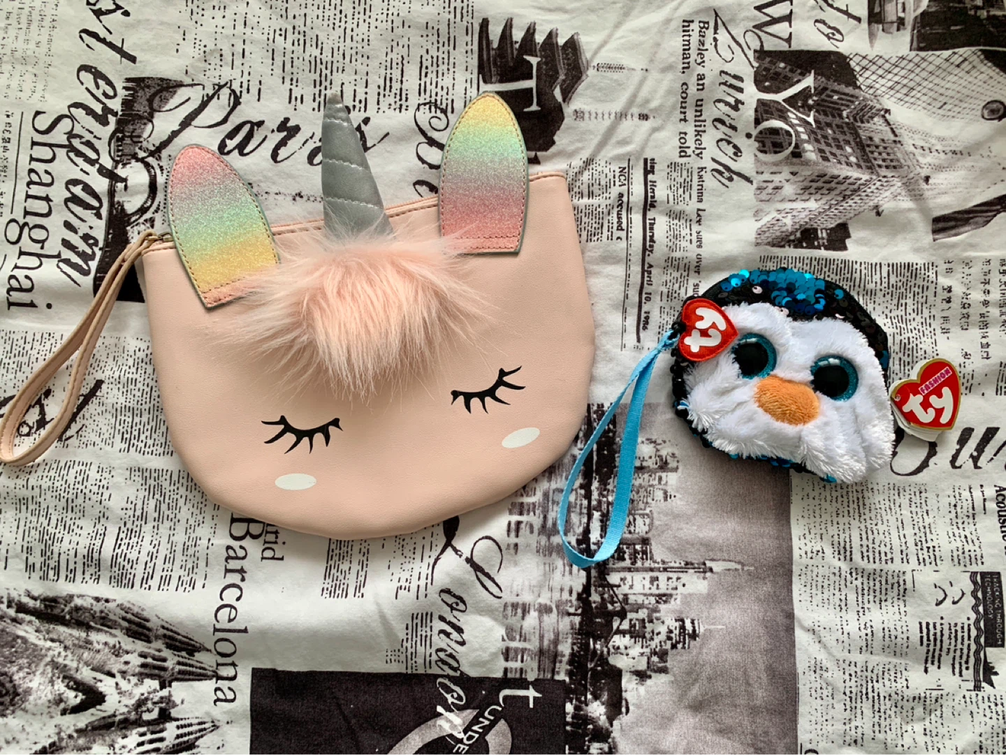 Guess Unicorn Pouch & Beanie Boo Penguin - photo 4
