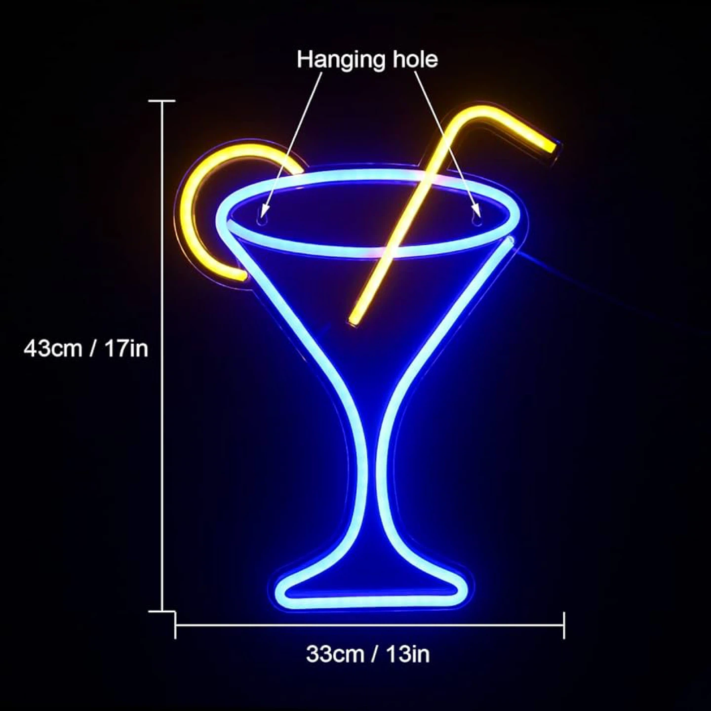 Cocktail Drink - Neon Light - Bar Sign - photo 4