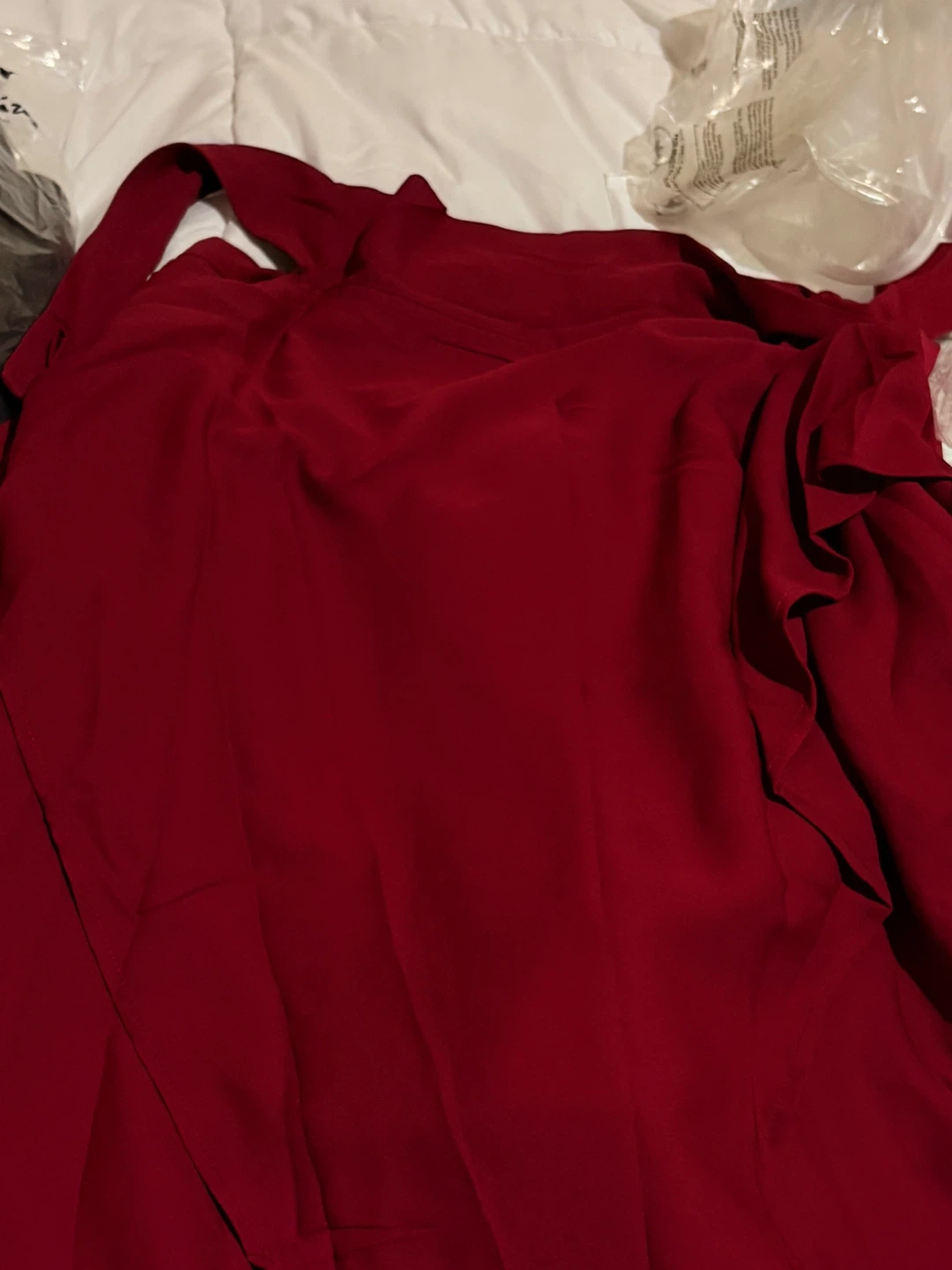 Red Chiffon khimar - photo 4