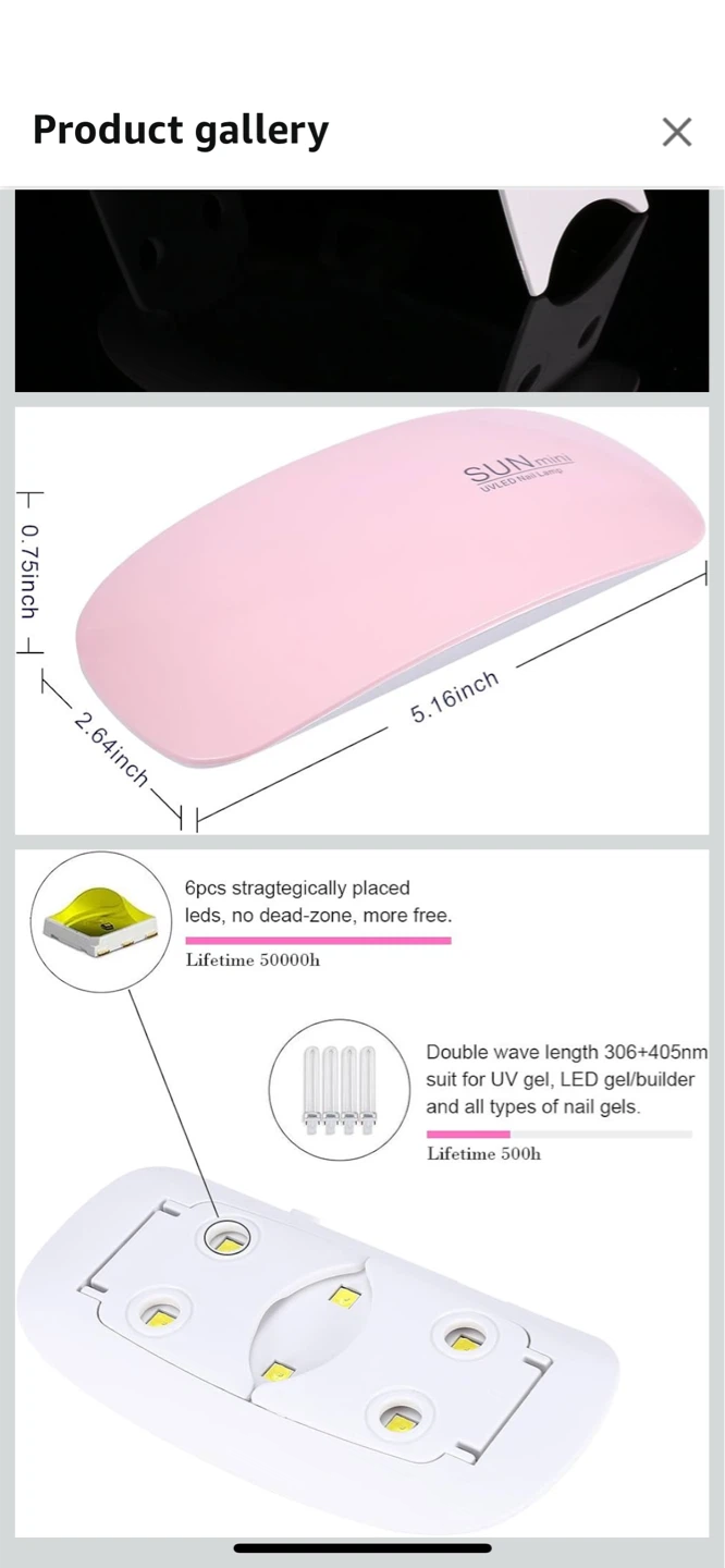 New-SUNUV Mini UV LED Nail Dryer Lamp! - photo 5