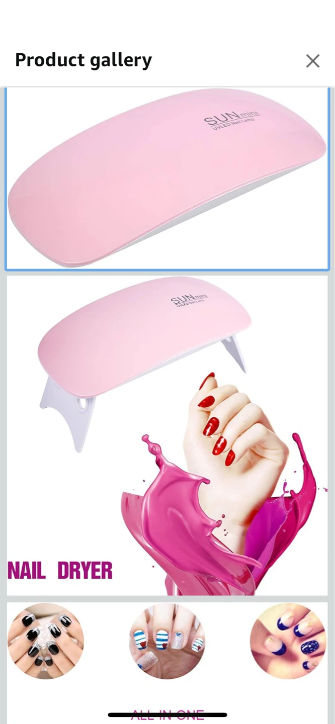 New-SUNUV Mini UV LED Nail Dryer Lamp!