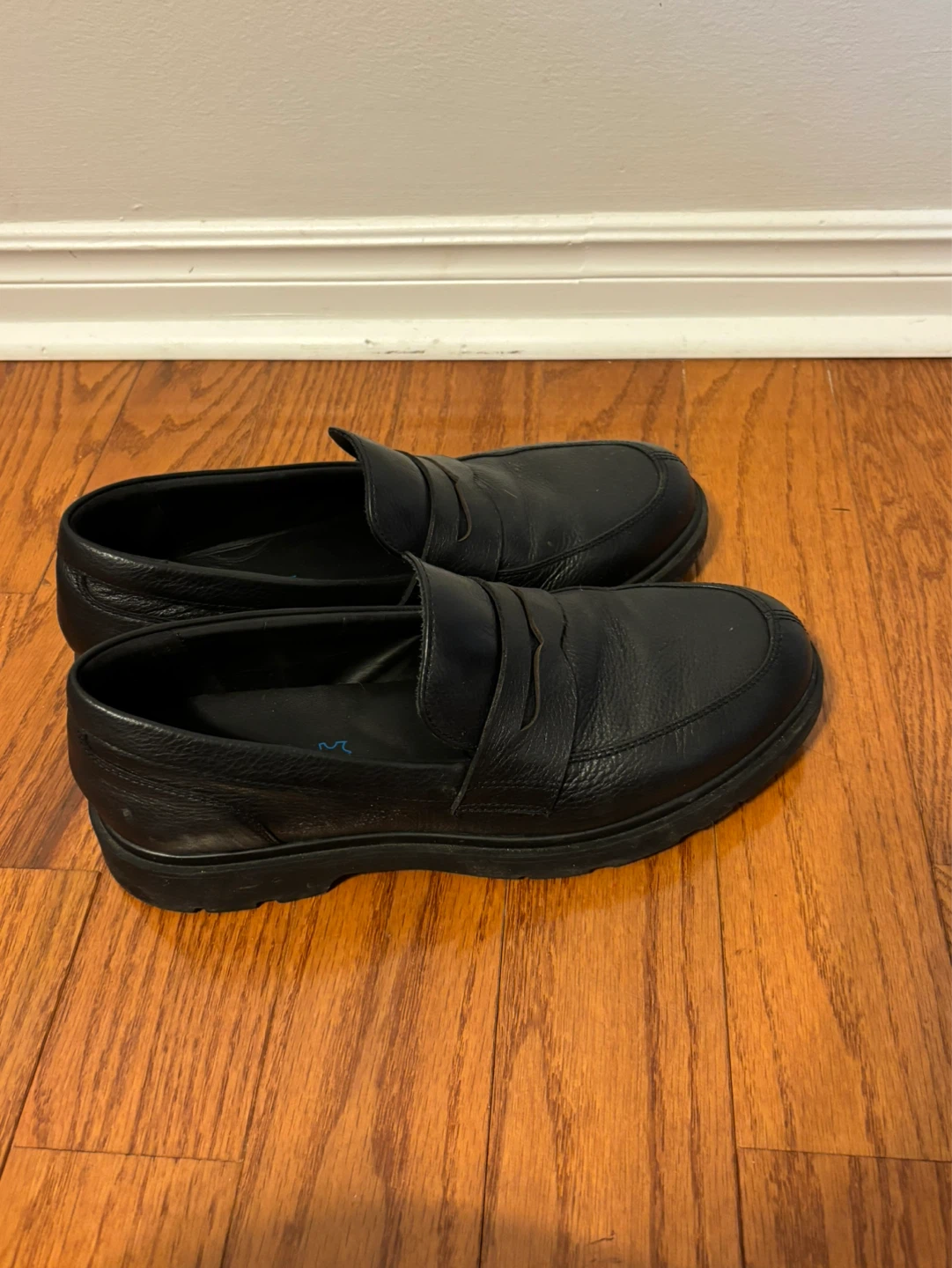 Geox Respira Black Leather Loafer Shoes - Men US Size 9 - photo 2