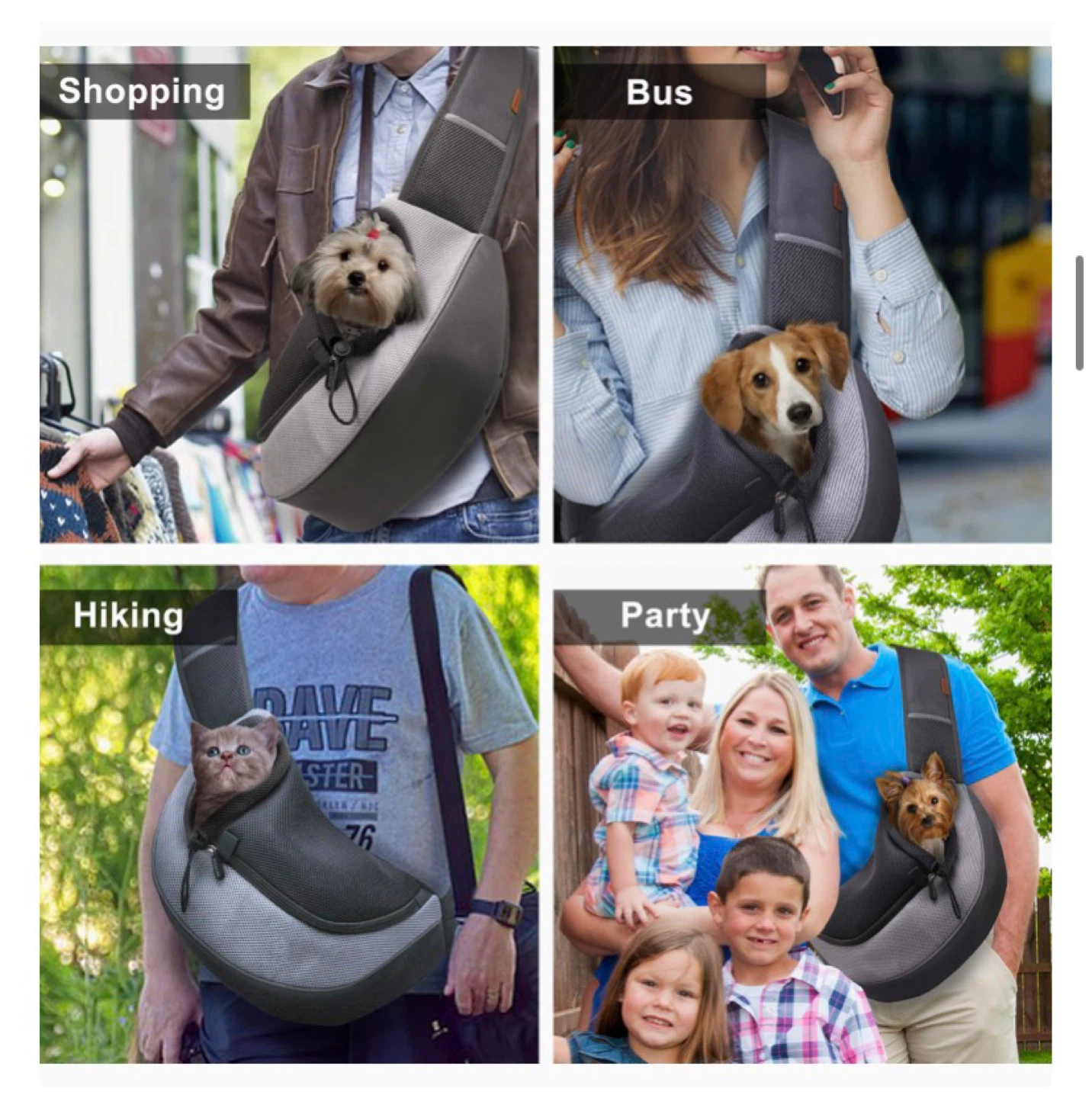 Pet Sling Carrier Large Grey (NEW) - photo 4