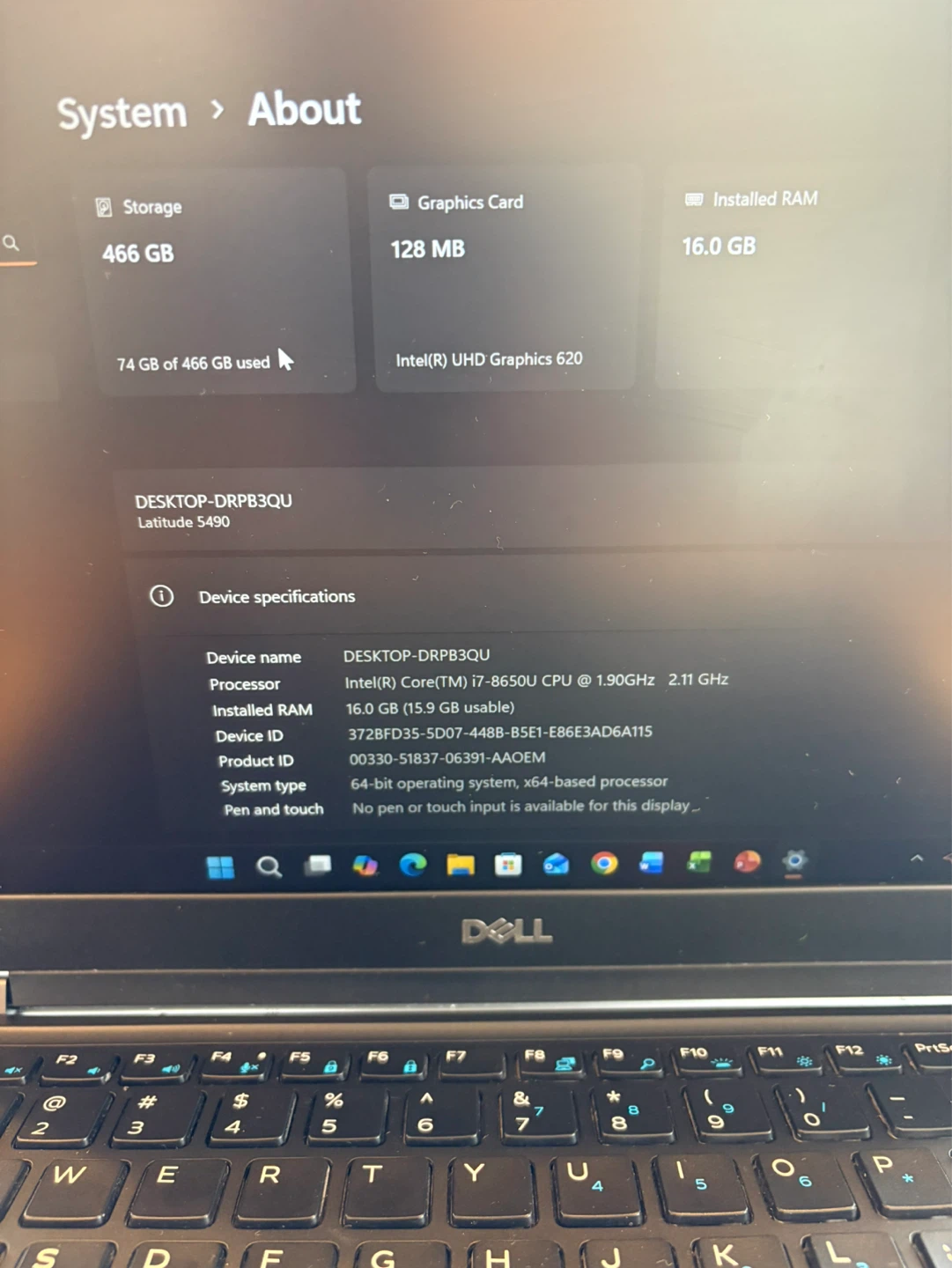 Dell 14" Laptop: i7-16GB, 512GB SSD - photo 4