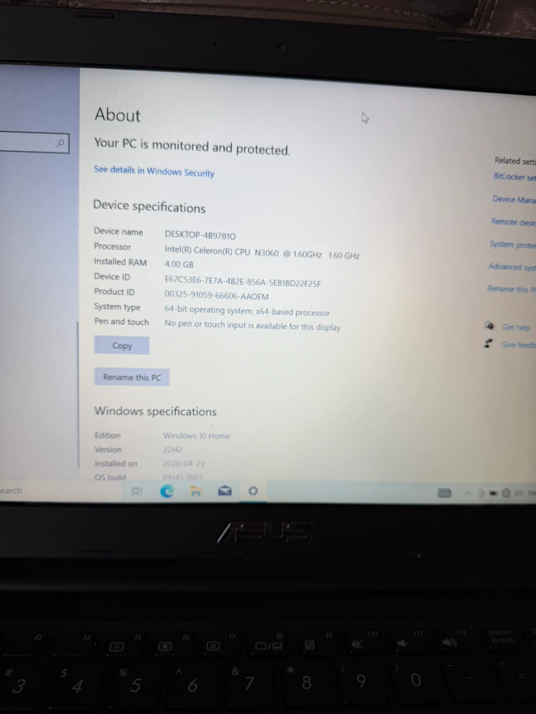 ASUS E402S Laptop 500GB + 32GB eMMC | 4GB RAM | Windows 10 - photo 3