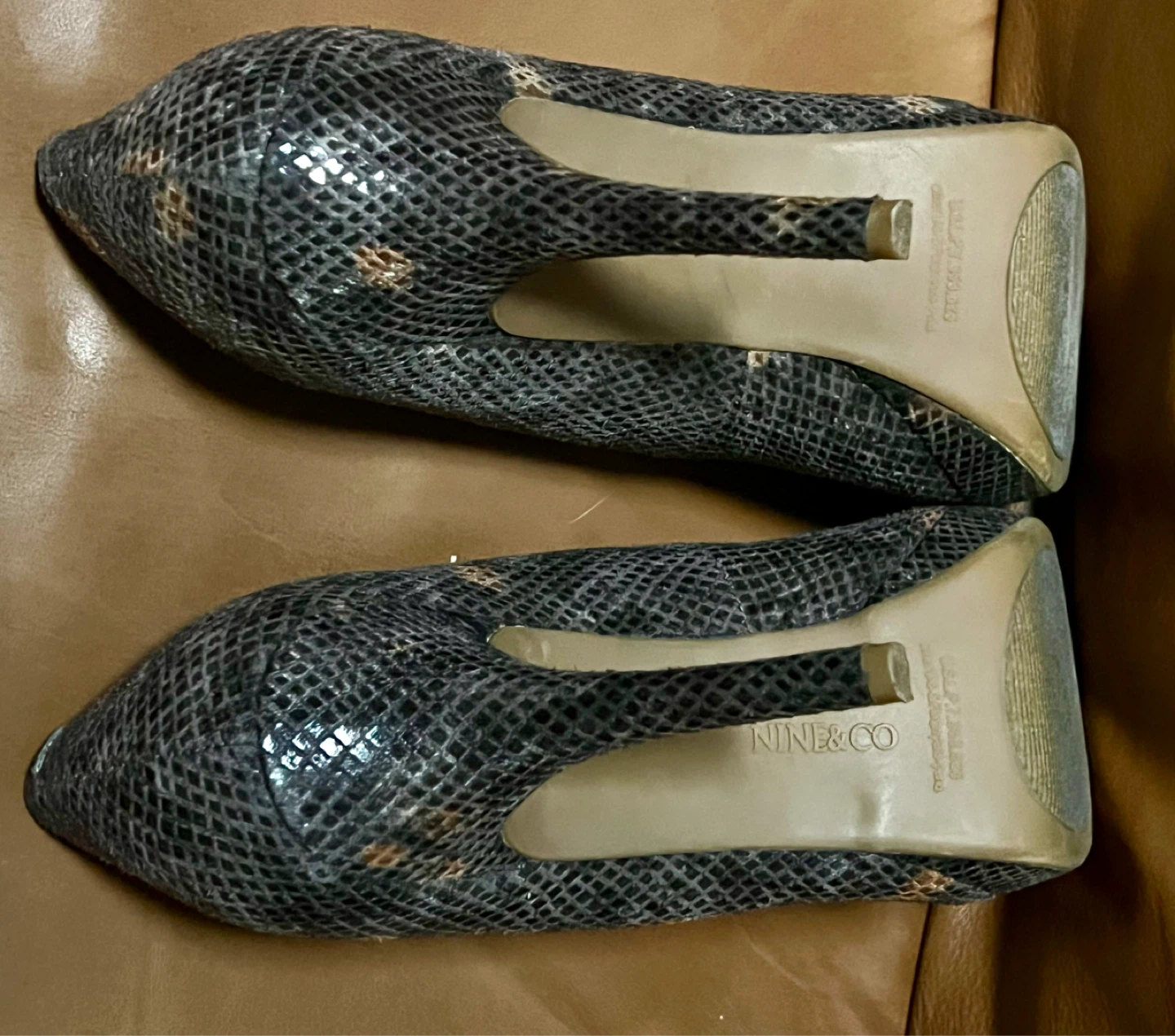Women's Snake Print Heels Nine & CO. - photo 4