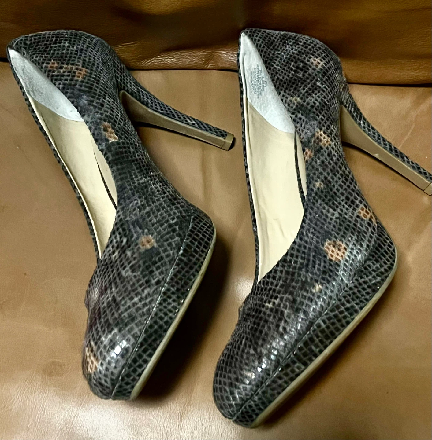 Women's Snake Print Heels Nine & CO. - photo 2