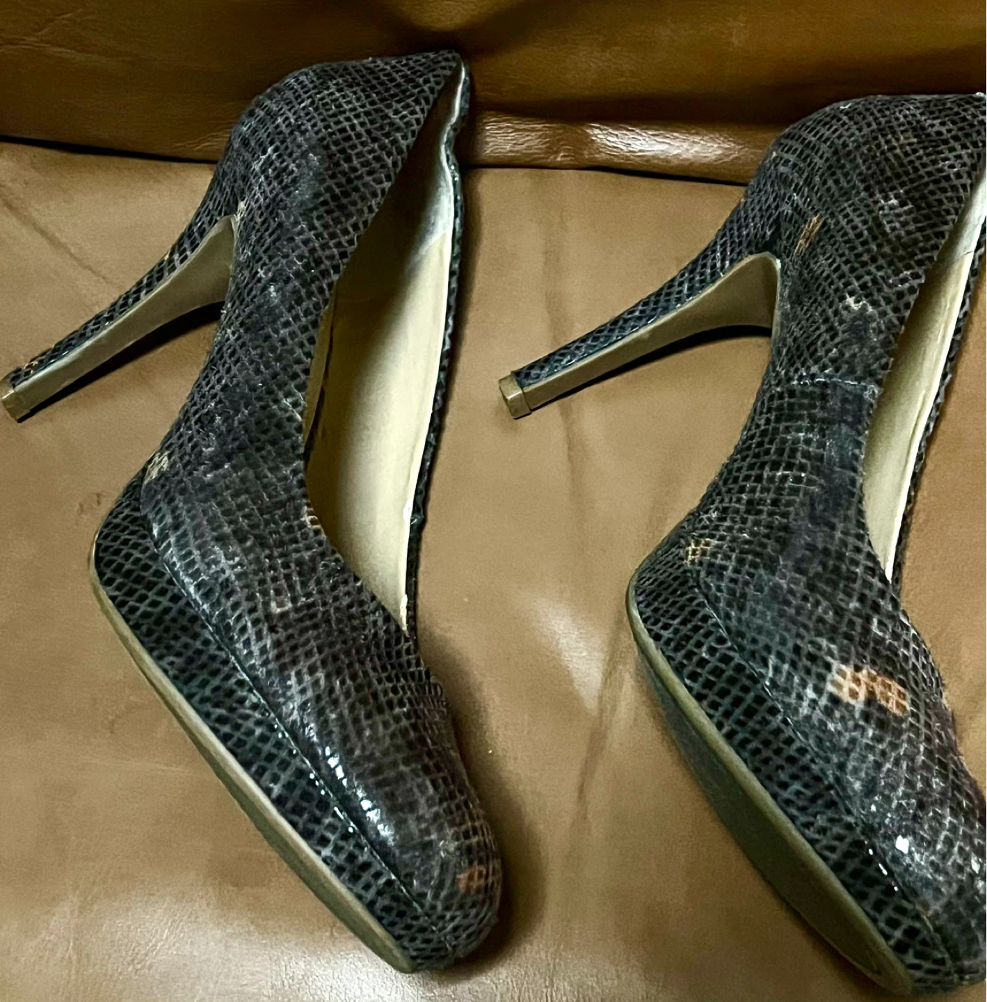 Women's Snake Print Heels Nine & CO. - photo 3