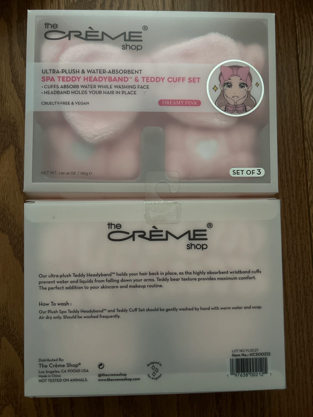The Crème Shop Ultra-Plush Teddy Headband & Cuff Set - photo 2